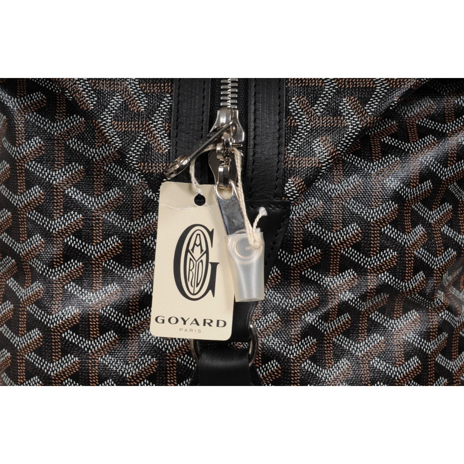 Goyard Boeing 55 Duffle Bag Black Brown Travel Carry On Weekend Size ONE SIZE - 5 Thumbnail