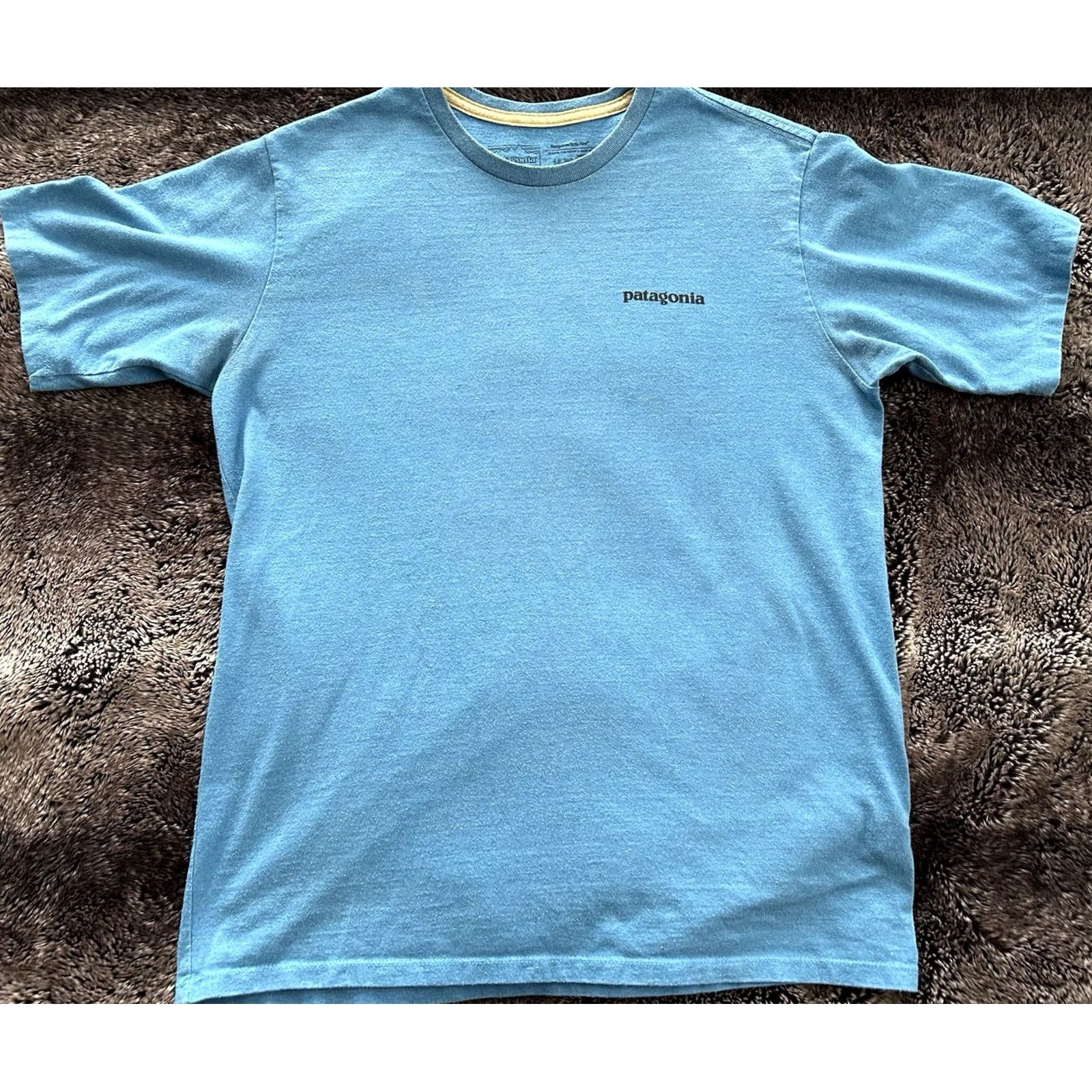 Patagonia Patagonia T-Shirt Men’s Small Sky Blue Short Sleeves Logo Crew Neck Size US S / EU 44-46 / 1 - 2 Thumbnail
