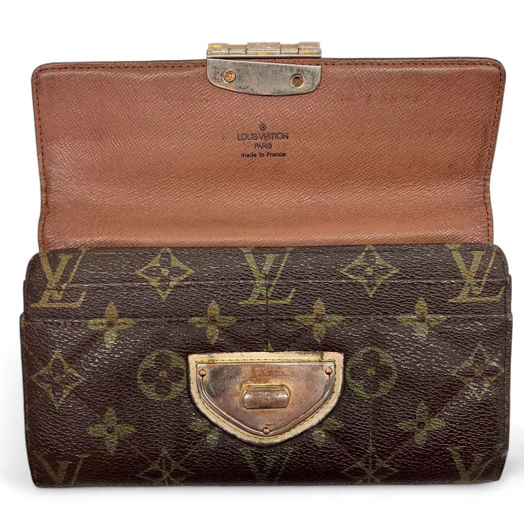 Louis Vuitton Louis Vuitton - Portefeuille Sarah Long Wallet Brown Leather Size ONE SIZE - 7 Thumbnail