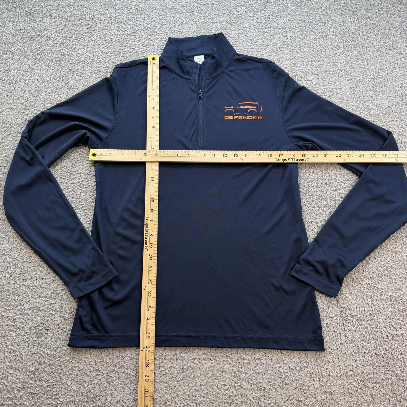 Other Land Rover Defender Quarter Zip Pullover Navy S Performance Size S / US 4 / IT 40 - 3 Thumbnail