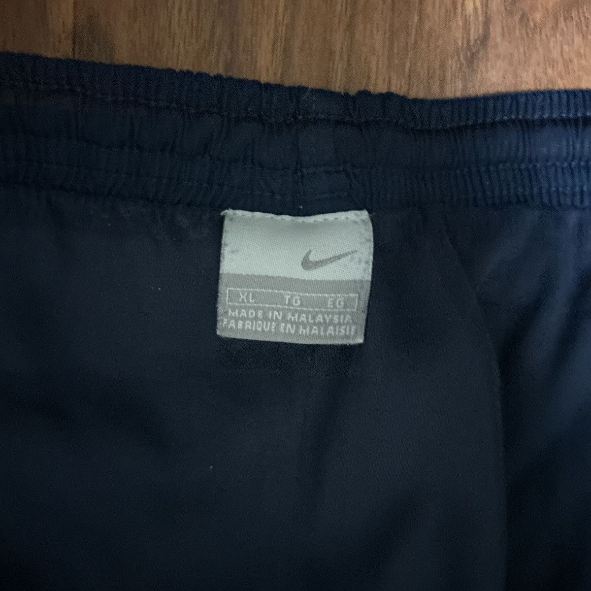 Nike Navy blue and gray y2k Nike sweat pants Size US 33 - 4 Thumbnail