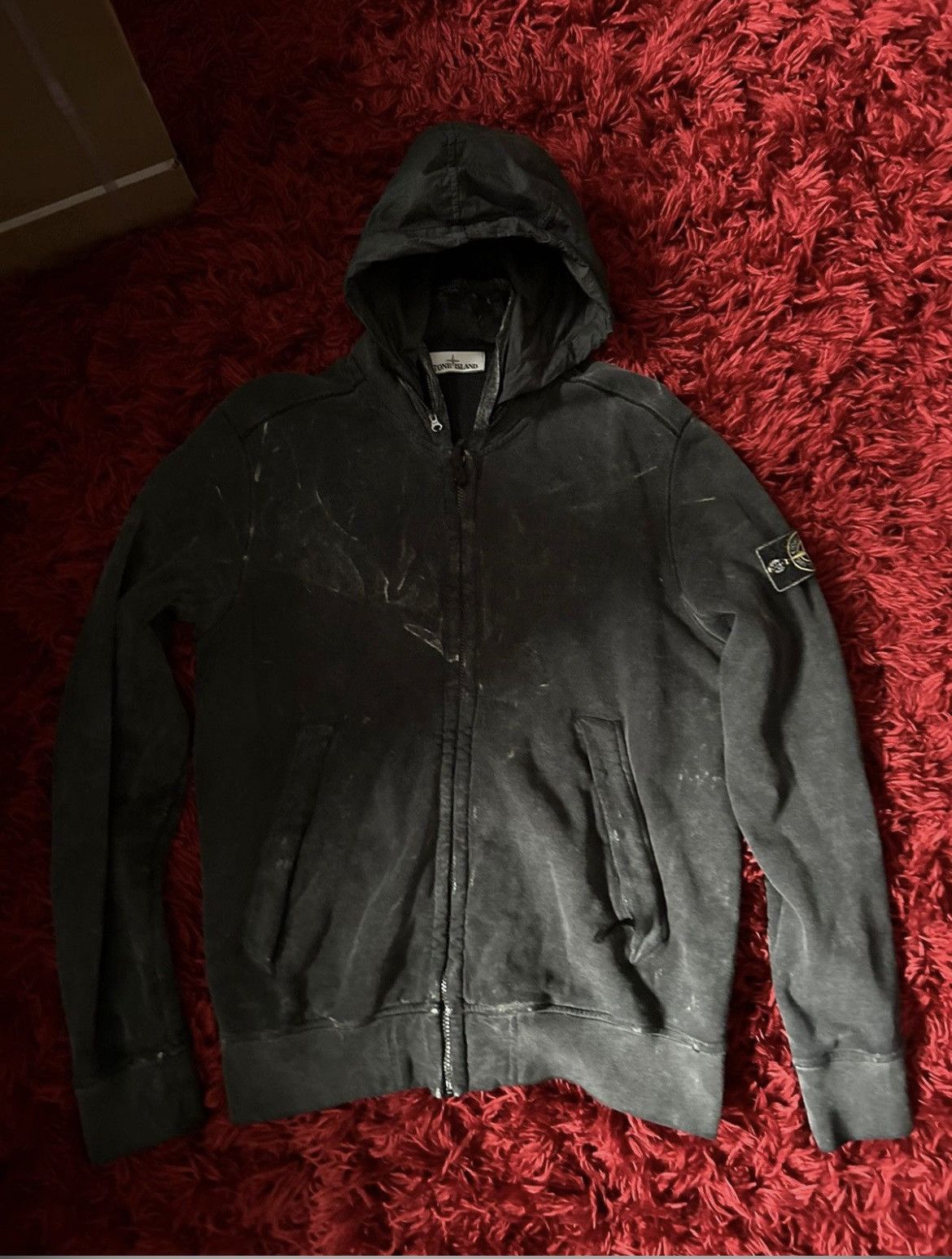 image of Garment Dyed Stone Island in Navy, Men's (Size Medium)
