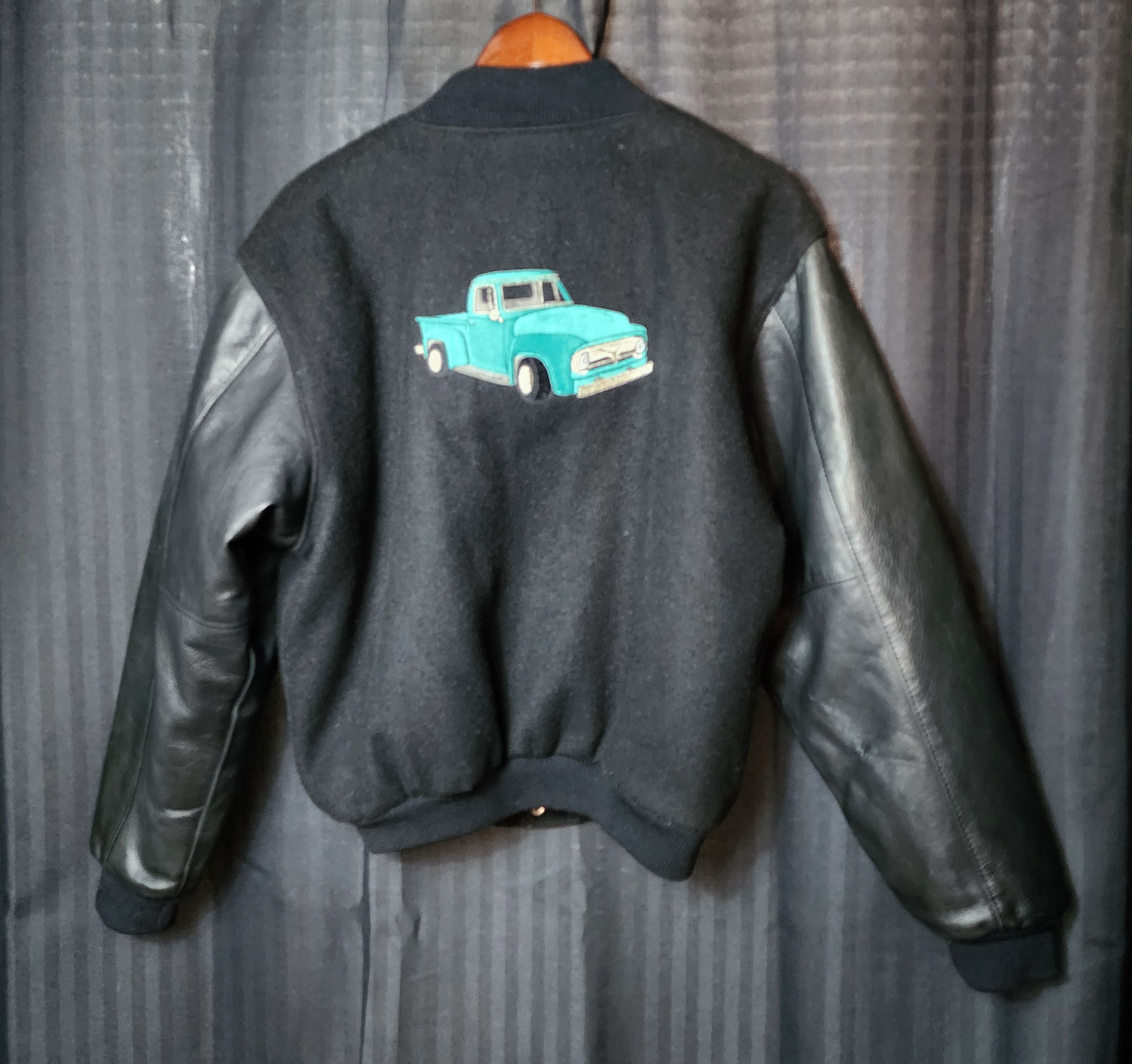 Golden Bear 96 Golden Bear Varsity Jacket w Ford F100 Pick Up Truck Teal Size US S / EU 44-46 / 1 - 4 Thumbnail
