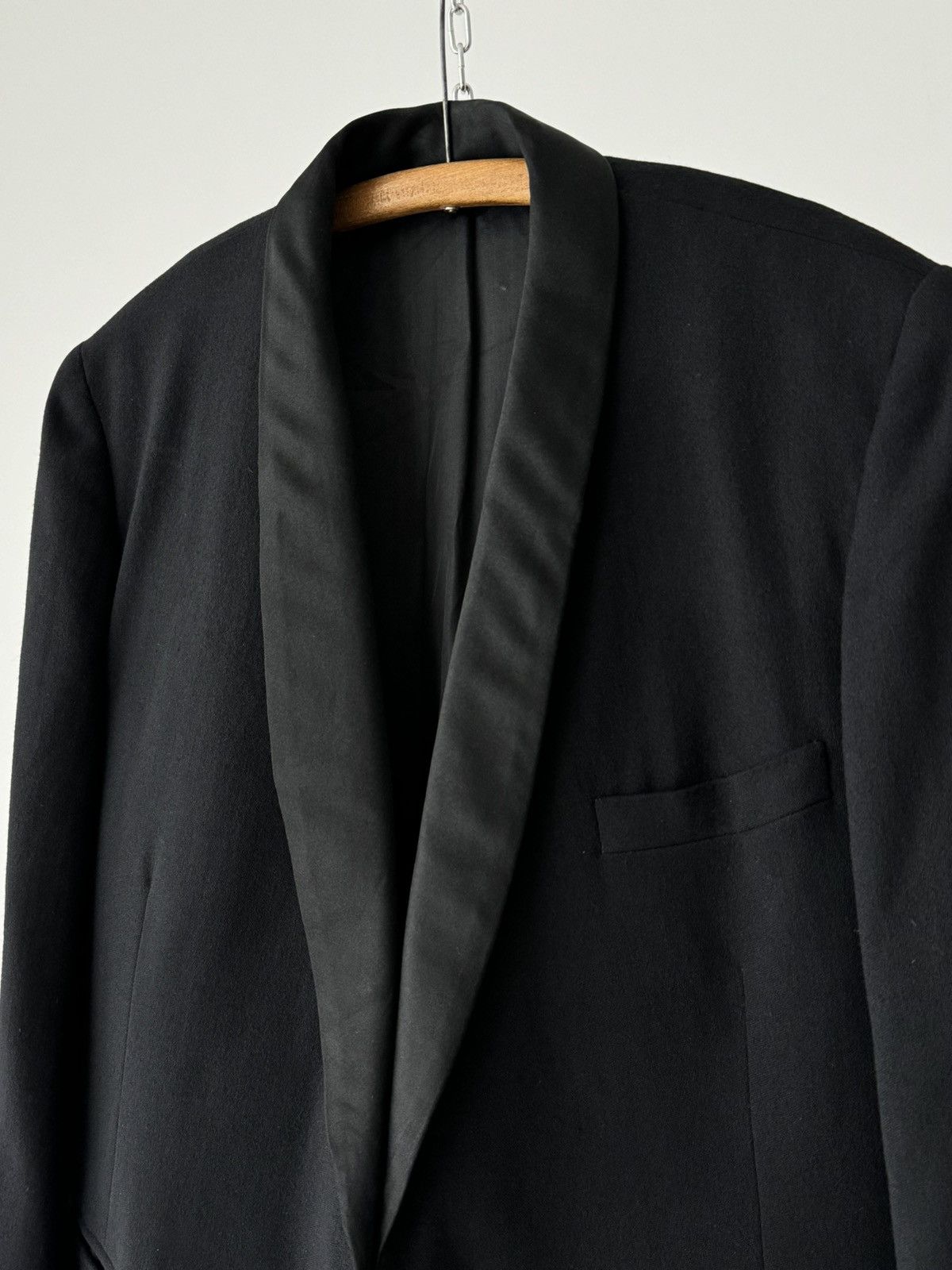 Savile Row Antique ≈1940s Tuxedo Black Tie Blazer Jacket Size US M / EU 48-50 / 2 - 3 Thumbnail