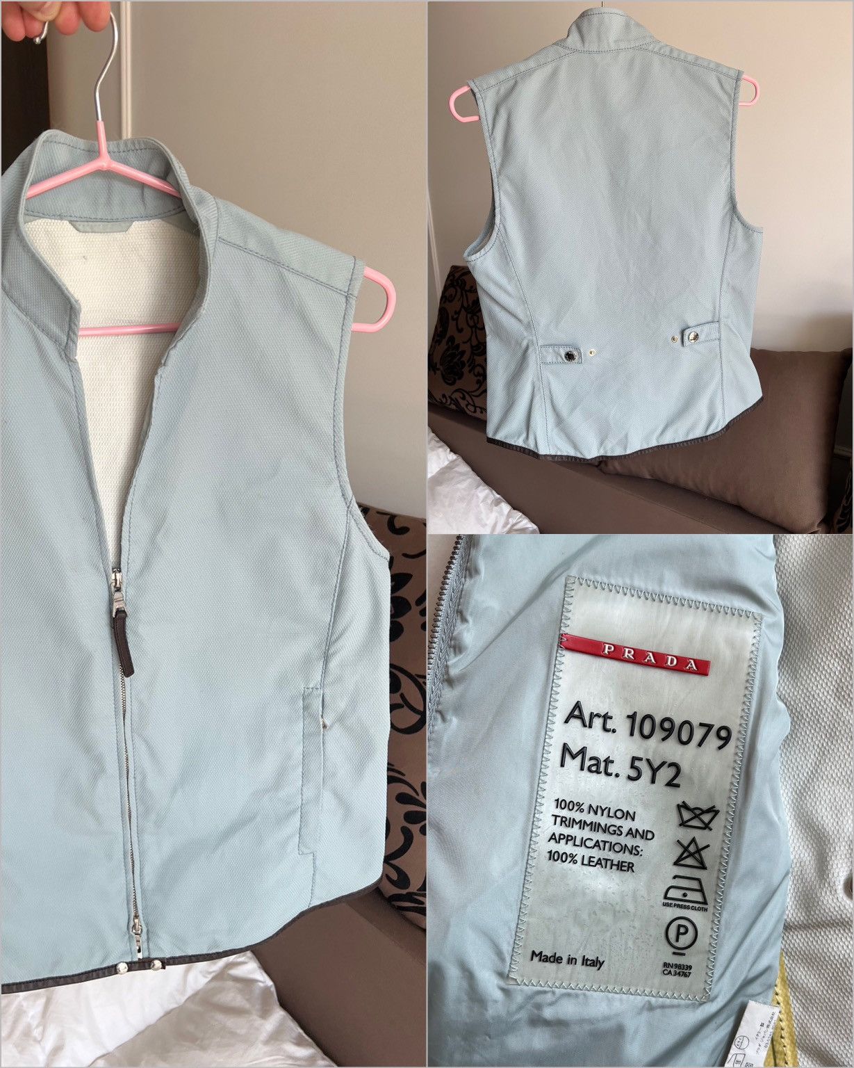 Prada × Vintage Y2K Prada Vintage Vest Size S / US 4 / IT 40 - 1 Thumbnail