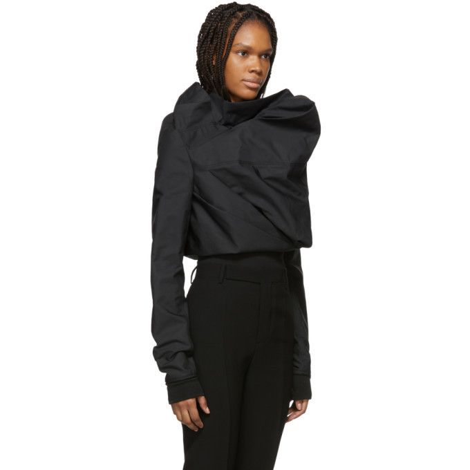 Rick Owens SS/19 Black Stalacmite Bomber Jacket Size L / US 10 / IT 46 - 7 Thumbnail