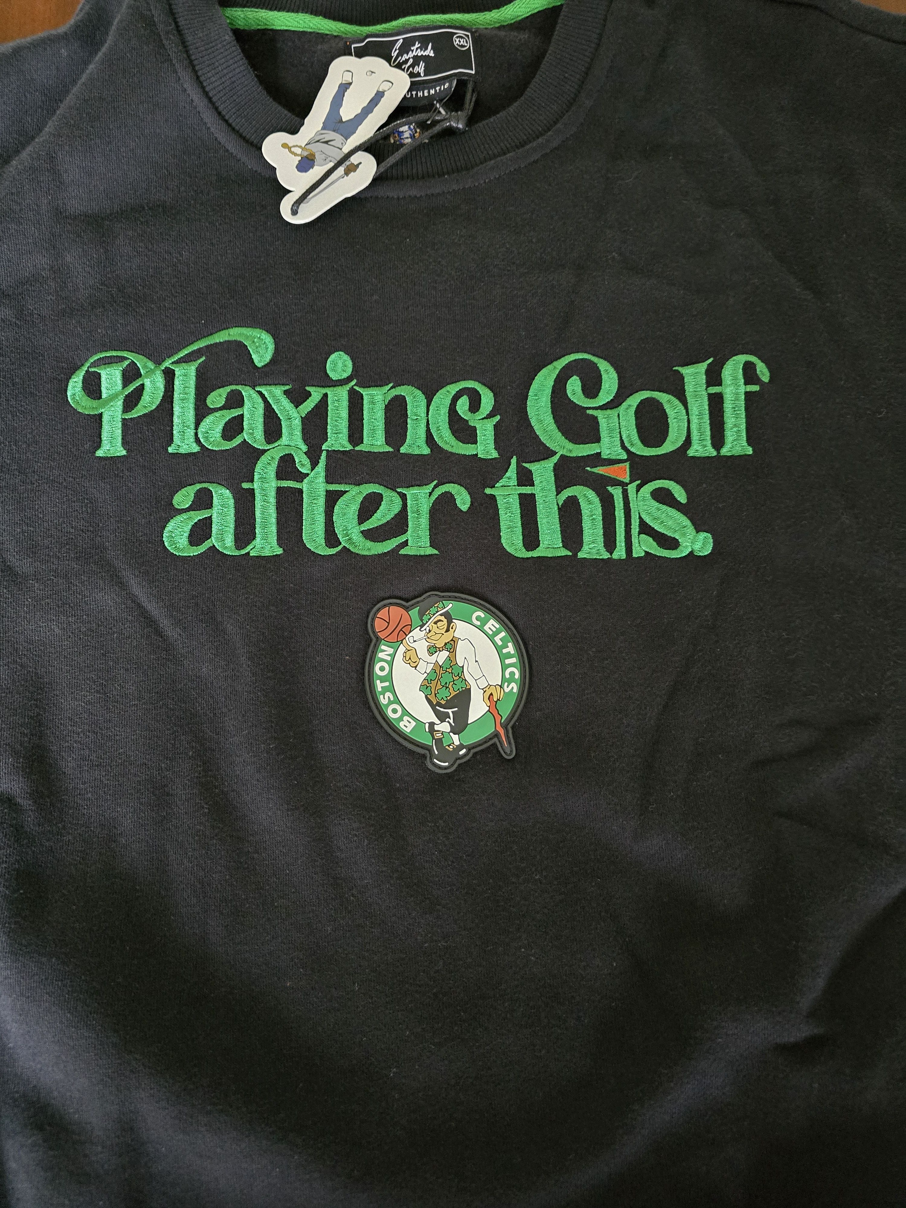 NBA Eastside Golf Playing Golf After This Sweatshirt Bos Celtics Size US XXL / EU 58 / 5 - 5 Thumbnail