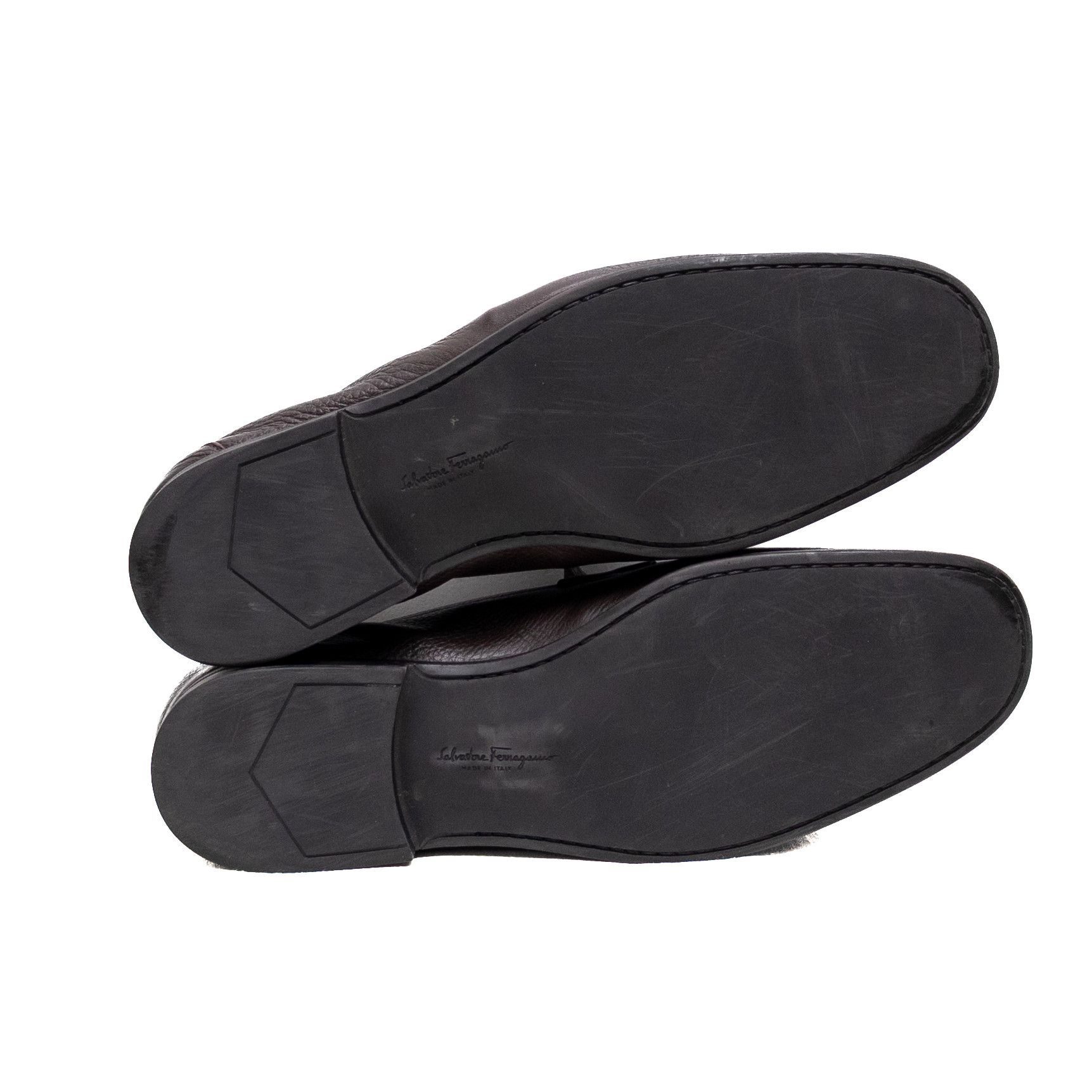 Salvatore Ferragamo $850 SALVATORE FERRAGAMO Gancini Bit Loafer Brown Size US 12 / EU 45 - 7 Thumbnail