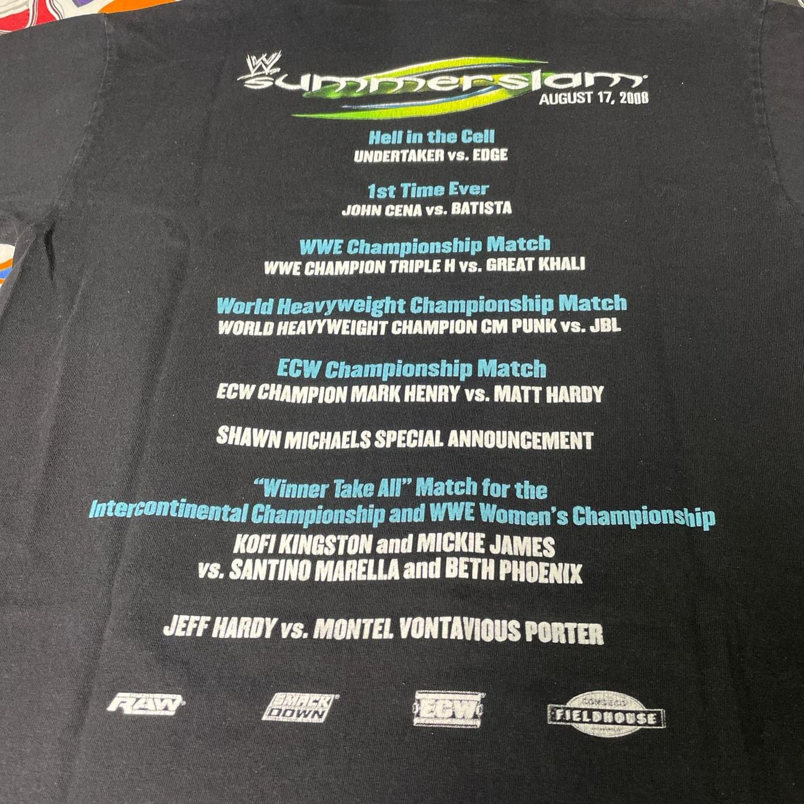 Vintage × WWE VTG 2008 WWE Summer Slam Mens Sz M T-Shirt Wrestling Y2K Size US M / EU 48-50 / 2 - 4 Thumbnail