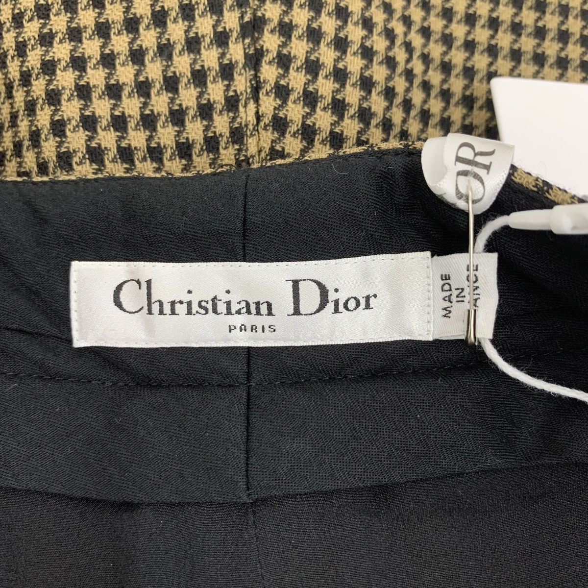 Dior Dior Brown Houndstooth Wool Shorts K26WX Size 27" / US 4 / IT 40 - 5 Thumbnail