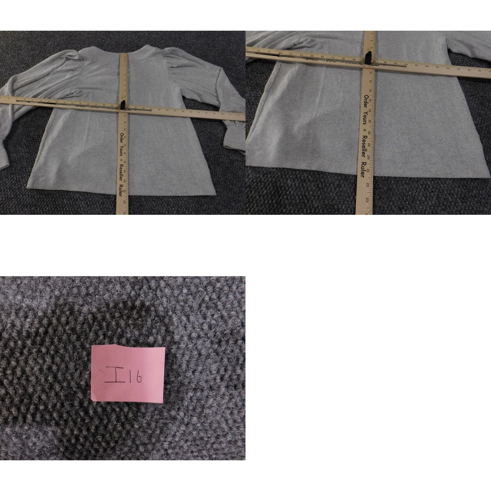 Loft LOFT Sweater Womens Small Gray Puff Sleeve V Neck Knit Top Pullover Regular Size S Size S / US 4 / IT 40 - 9 Thumbnail