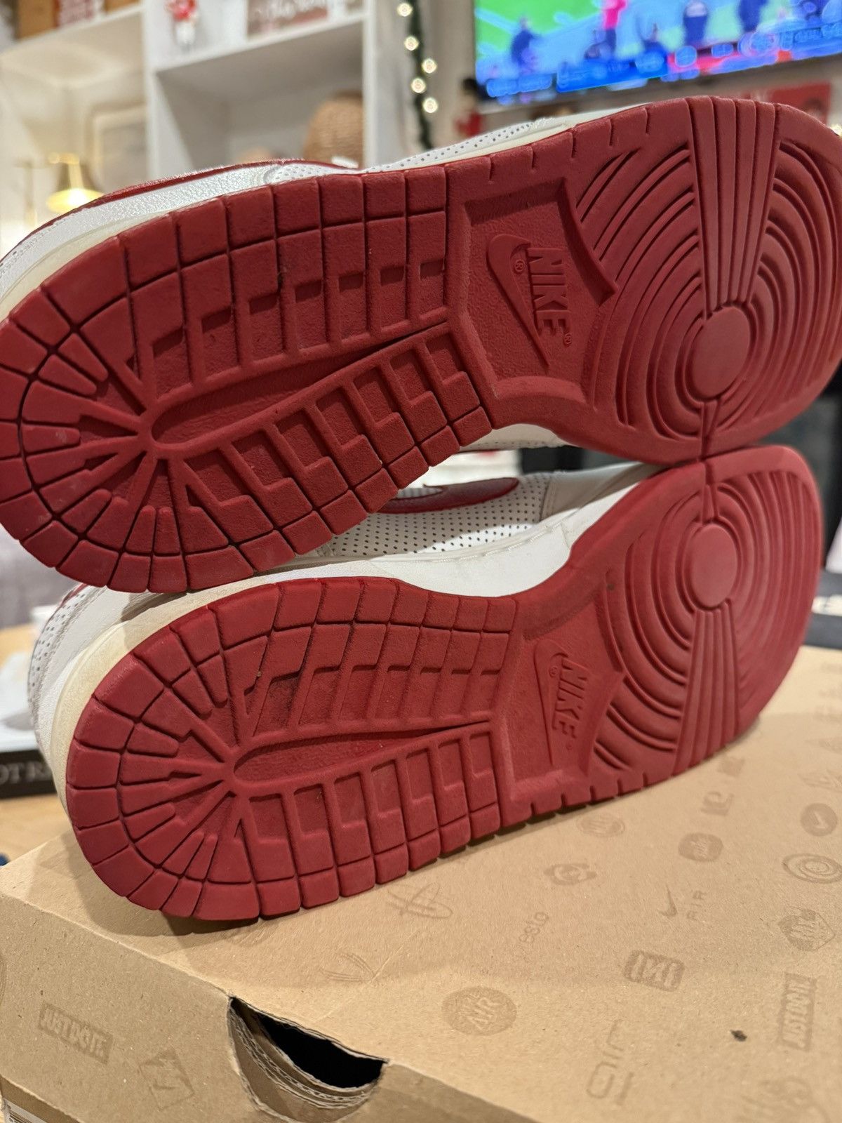 Nike 2005 Nike Dunk Low - White / Red (309431 162) - Size 13 Size US 13 / EU 46 - 9 Thumbnail
