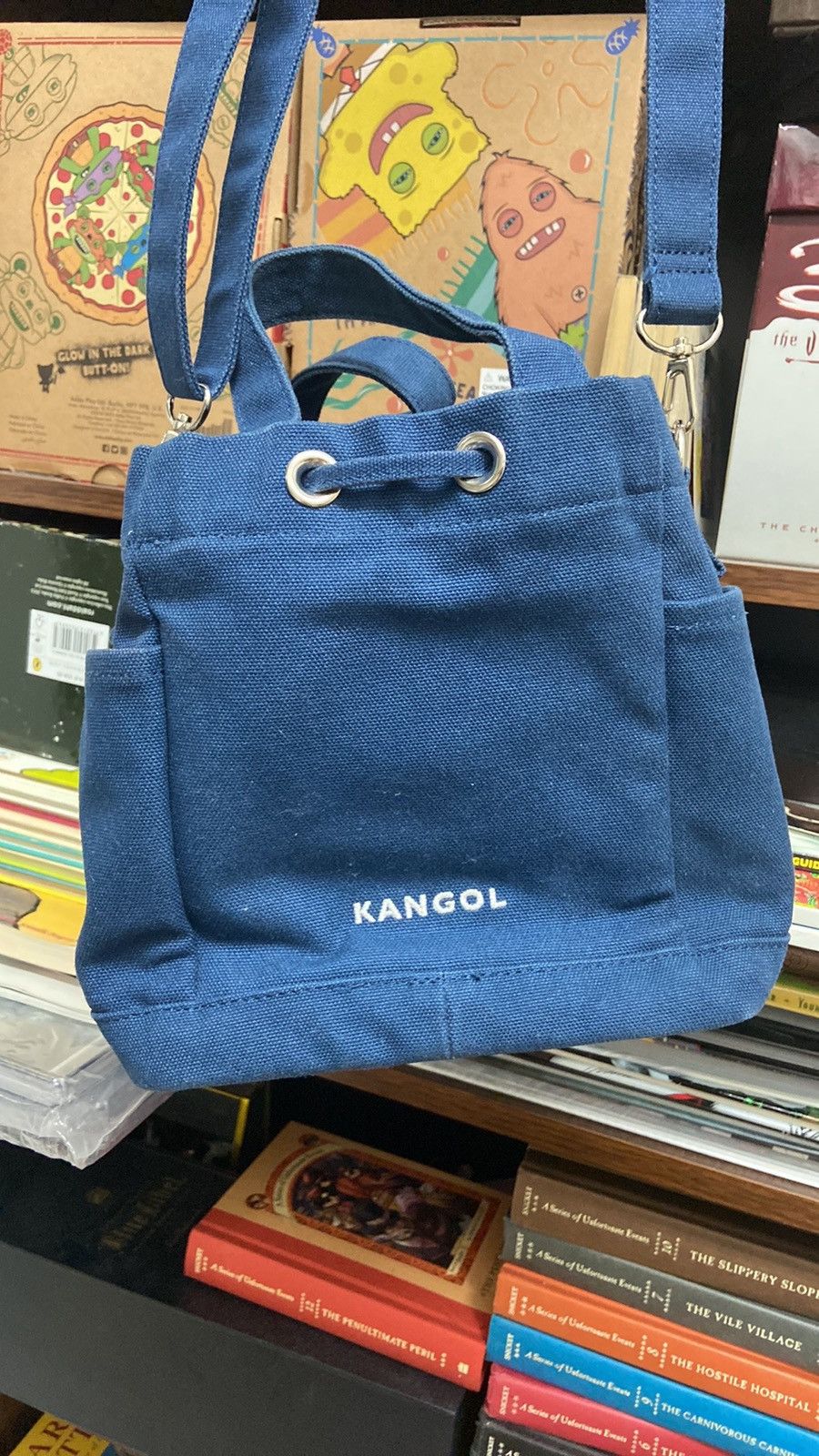 Kangol Kangol Blue Tote Small Bag Size ONE SIZE - 4 Thumbnail