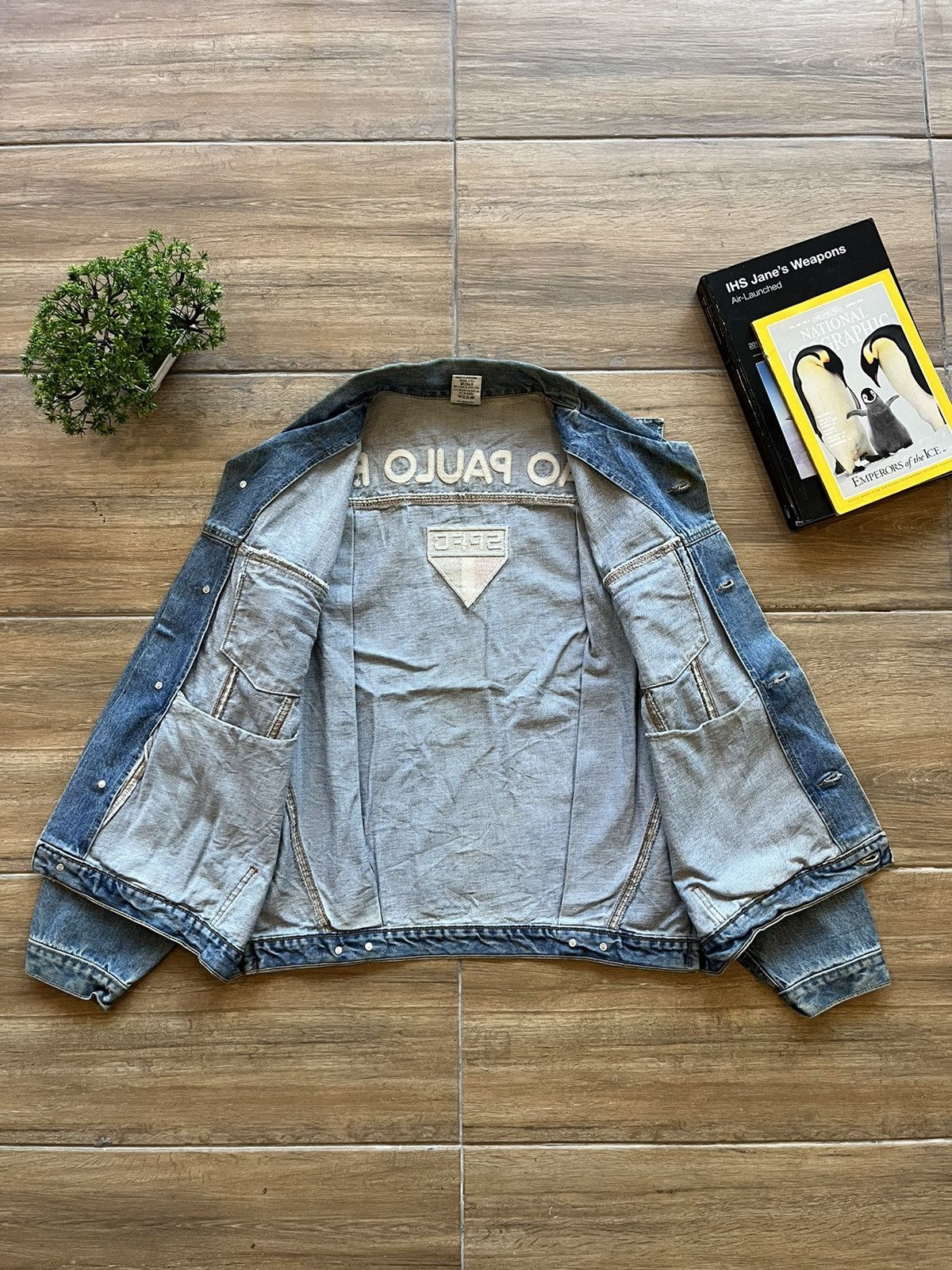 Vintage Vtg Sao Paulo Trucker Denim Jacket Size US XL / EU 56 / 4 - 13 Thumbnail