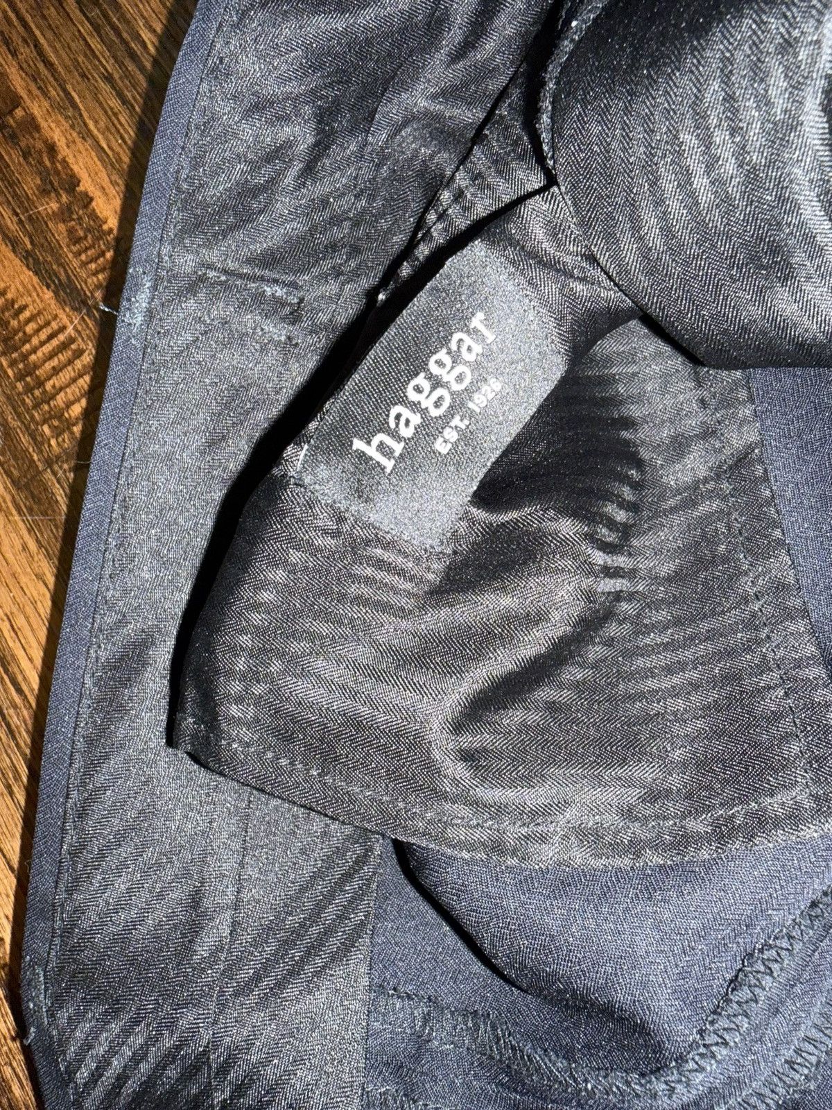 Haggar Haggar Tailored Pleated Dark Navy Dress Pant Trouser 38x29 Size US 38 / EU 54 - 4 Thumbnail