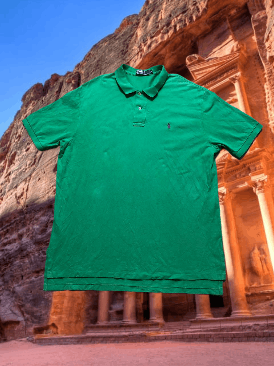 Polo Ralph Lauren Vintage green Polo Ralph Lauren logo T-Shirt Y2K size XL Size US XL / EU 56 / 4 - 1 Thumbnail