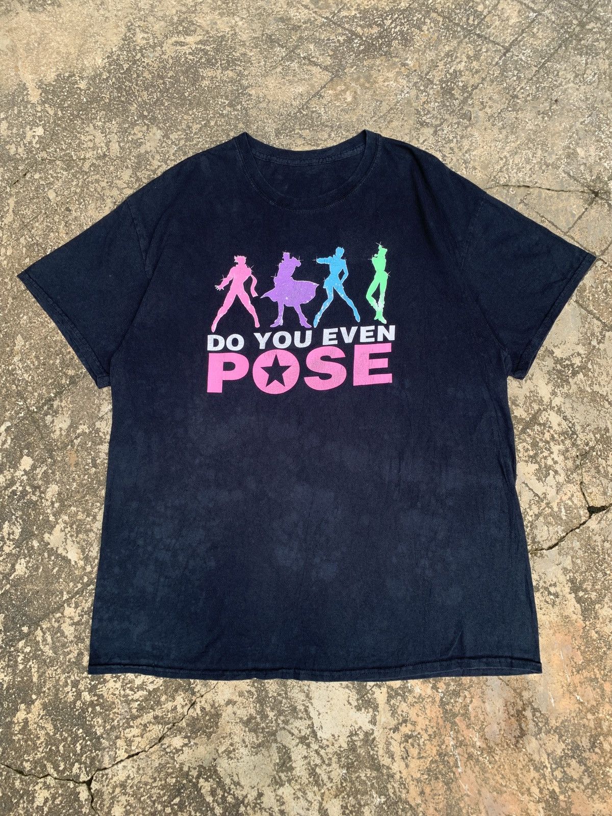 Anime × Cartoon Network × Japanese Brand JoJo Bizzare Adventure All Main Character Sillhoute Tee Size US XL / EU 56 / 4 - 1 Thumbnail
