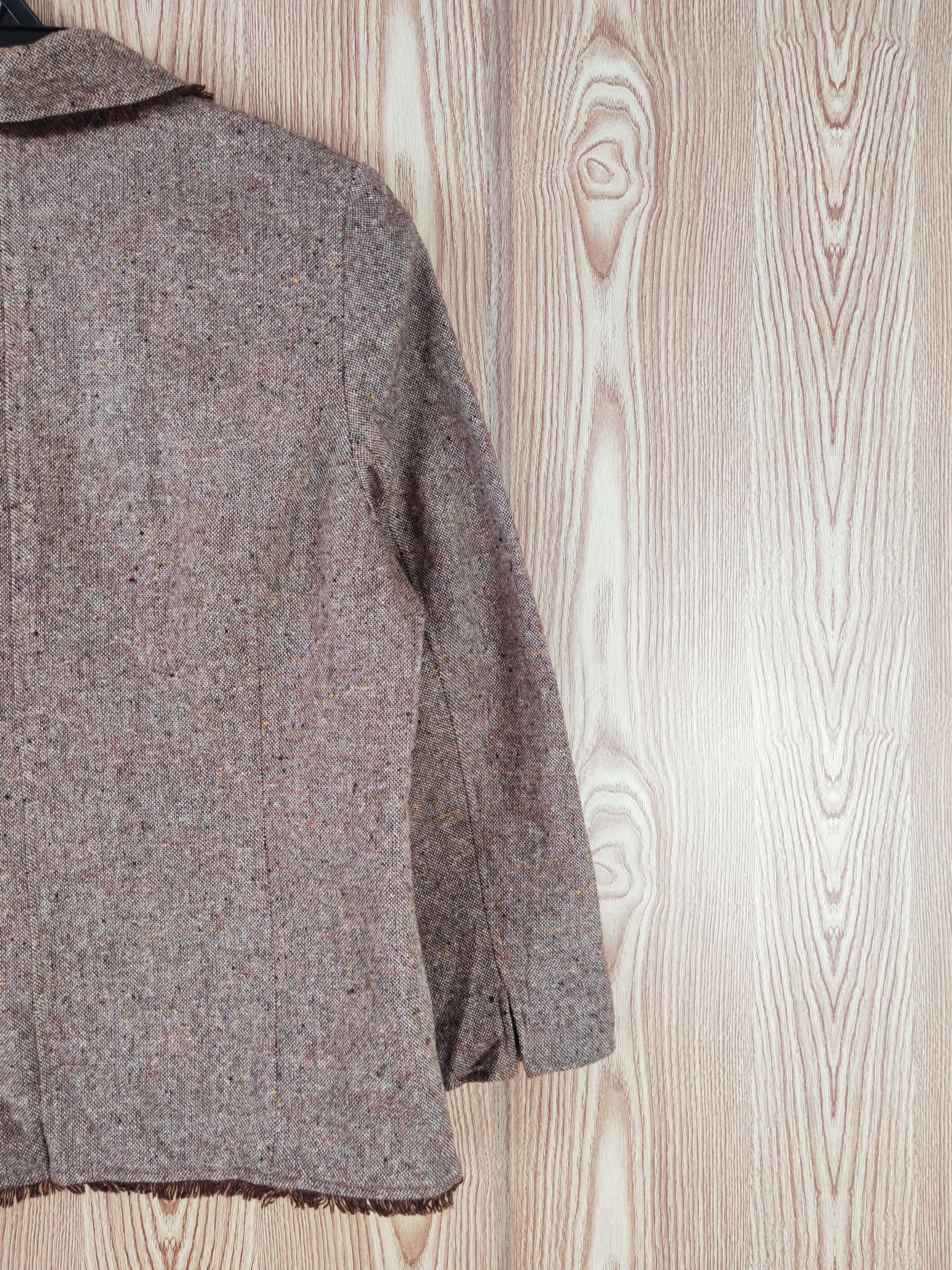 Japanese Brand × Vintage Retro Design by Noble Eve Collection Brown Wool Jackets Size L / US 10 / IT 46 - 9 Thumbnail