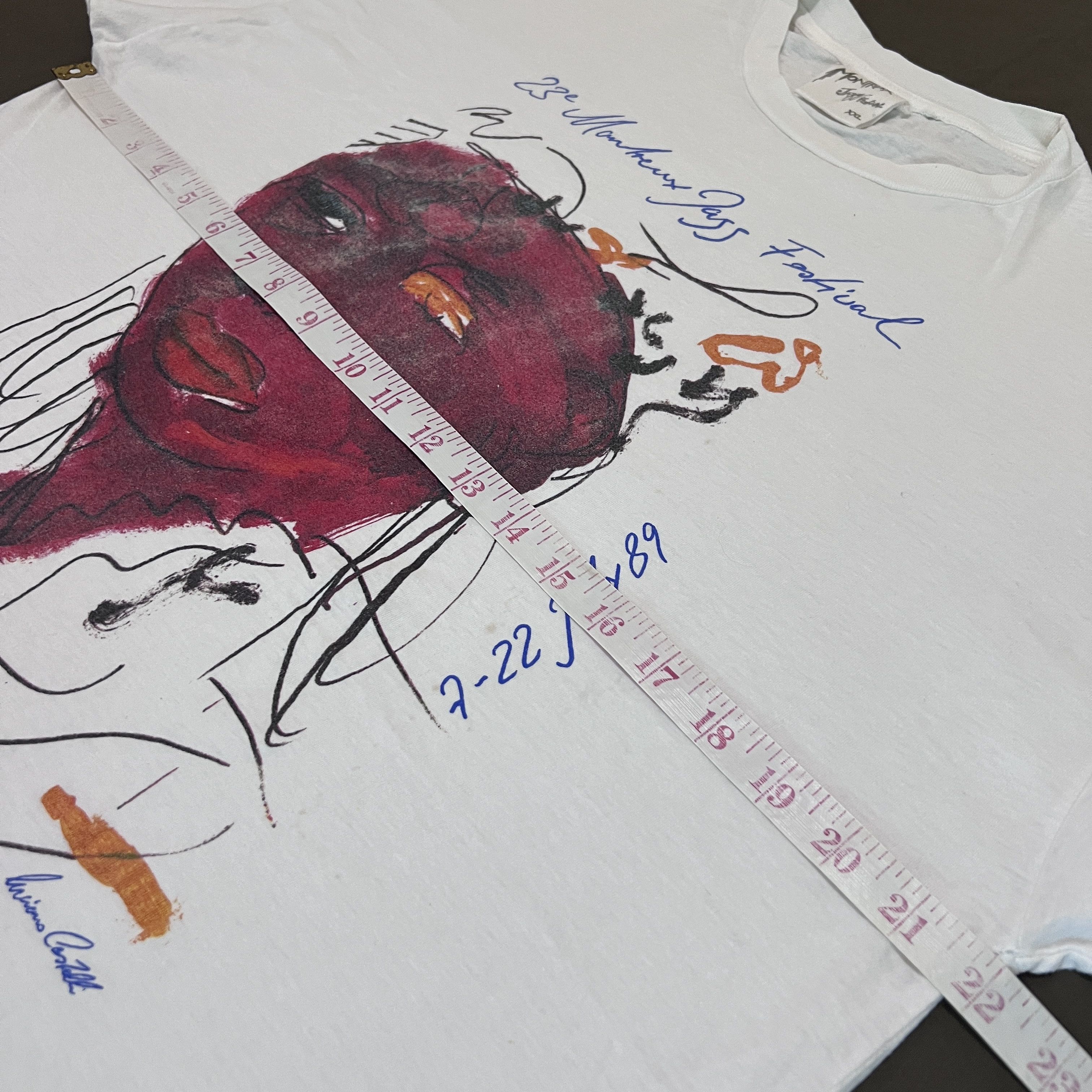 Band Tees × Vintage Vtg Luciano Castelli Swiss painter artist Montreux Jazz Fest Size US XXL / EU 58 / 5 - 8 Thumbnail