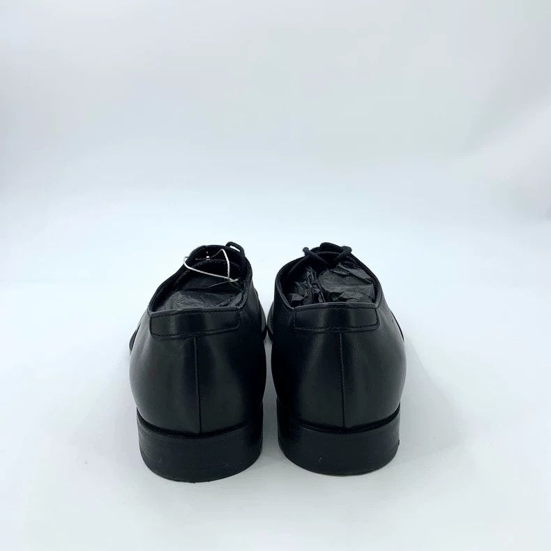 Prada Prada Suze 40.5 Black three-joint lace-up leather shoes siz Size US 7.5 / EU 40-41 - 4 Thumbnail