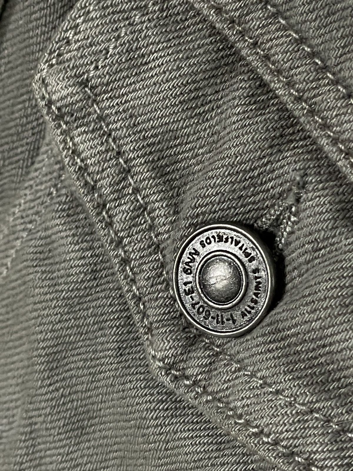 Allsaints × Japanese Brand Allsaints Archival Luxury Y2K Avant Garde Fade Denim Jacket Size M / US 6-8 / IT 42-44 - 9 Thumbnail