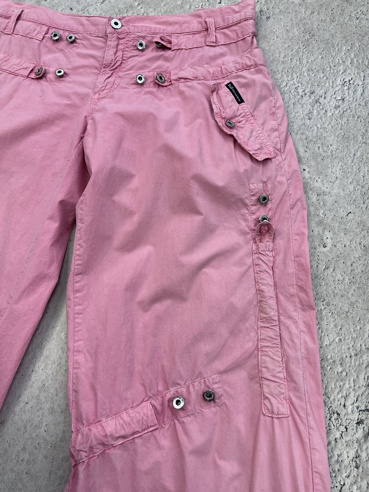 Dolce & Gabbana DOLCE GABBANA Y2K Cargo Flared Pants Parachute Bondage Size 30" / US 8 / IT 44 - 8 Thumbnail