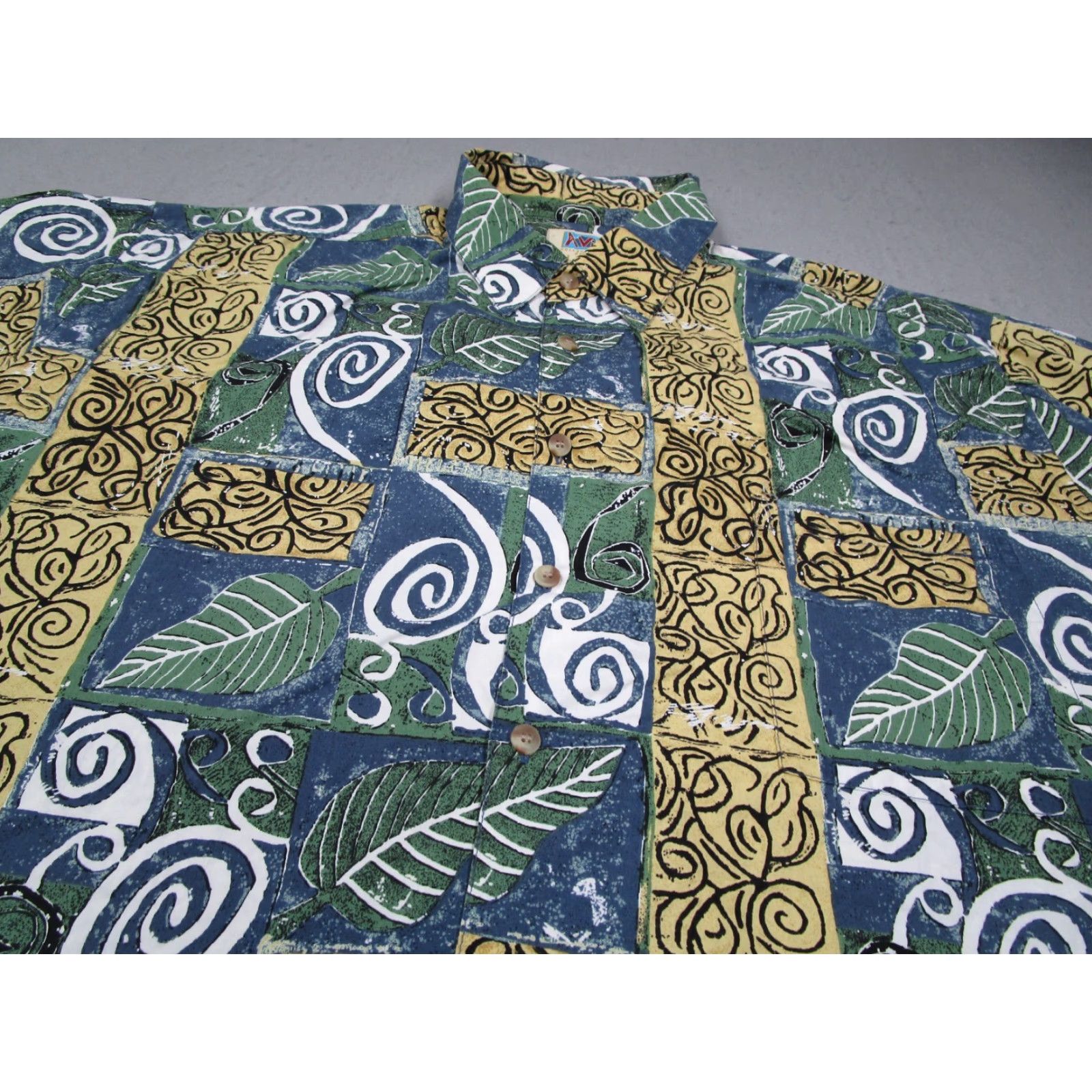 Vintage Kahala Hawaiian Shirt Mens XL Blue Floral Button-Up Short Sleeve Aloha USA Size US XL / EU 56 / 4 - 2 Thumbnail
