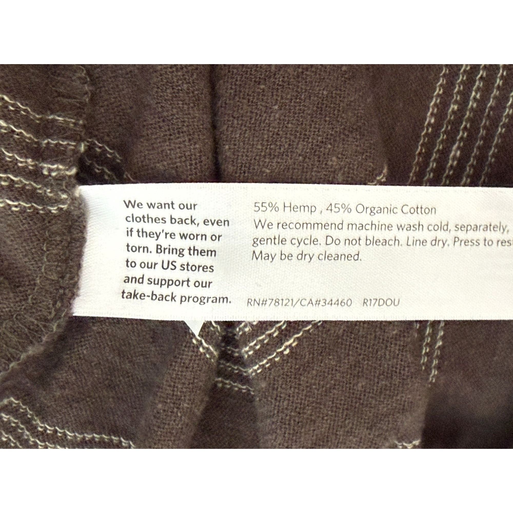 Eileen Fisher Eileen Fisher T-Shirt Tunic Linen Organic Cotton Brown Strip Size XL / US 12-14 / IT 48-50 - 6 Thumbnail