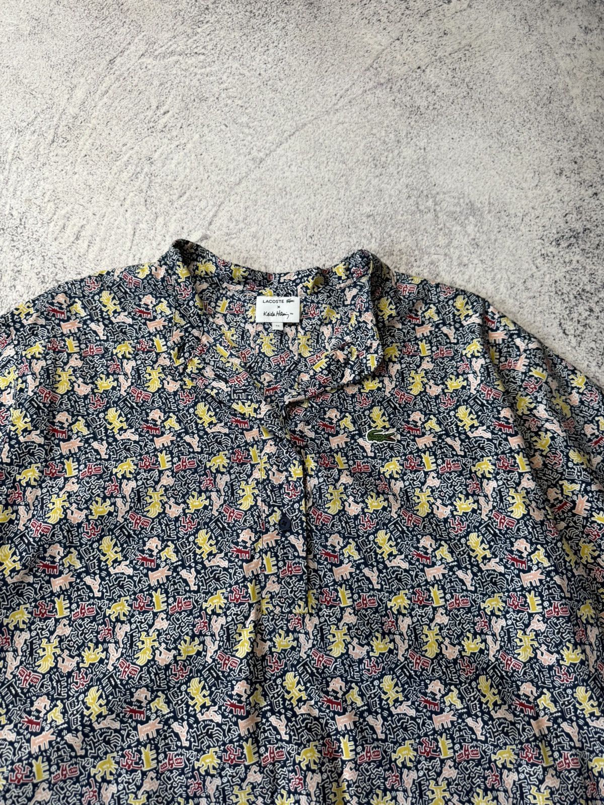 Japanese Brand Lacoste & Keith Haring Monogram Polo Shirt Y2K Size XS / US 0-2 / IT 36-38 - 8 Thumbnail