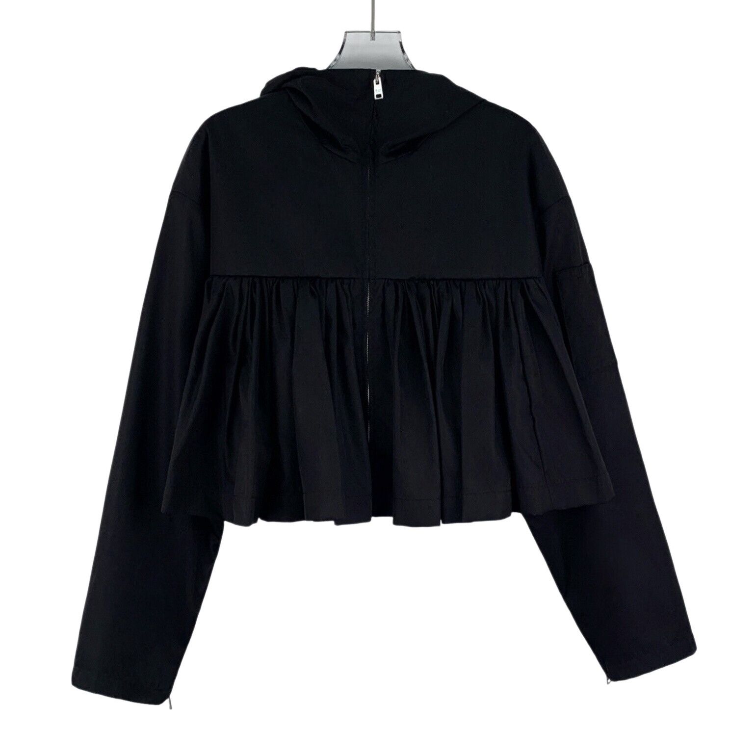 Prada Prada Pleated Hem Hooded Jacket Size 40 Size S / US 4 / IT 40 - 1 Thumbnail