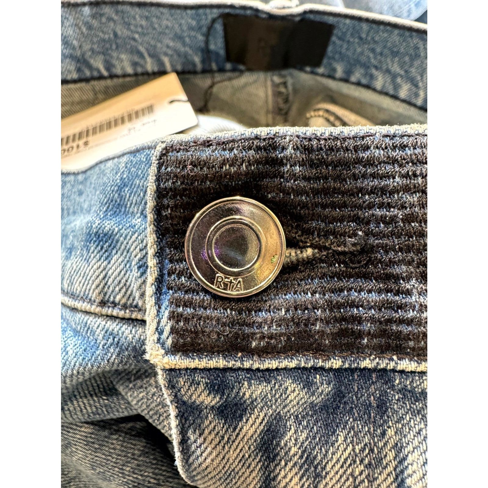 Rta RTA Embroidered Logo Light Wash Jeans Size US 32 / EU 48 - 3 Thumbnail