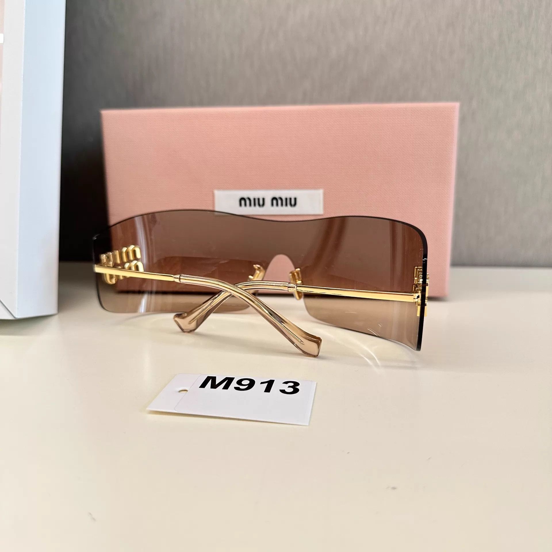 Miu Miu MIU MIU Frameless Shades, New, Case & Dust Bag, M913 Size ONE SIZE - 6 Thumbnail