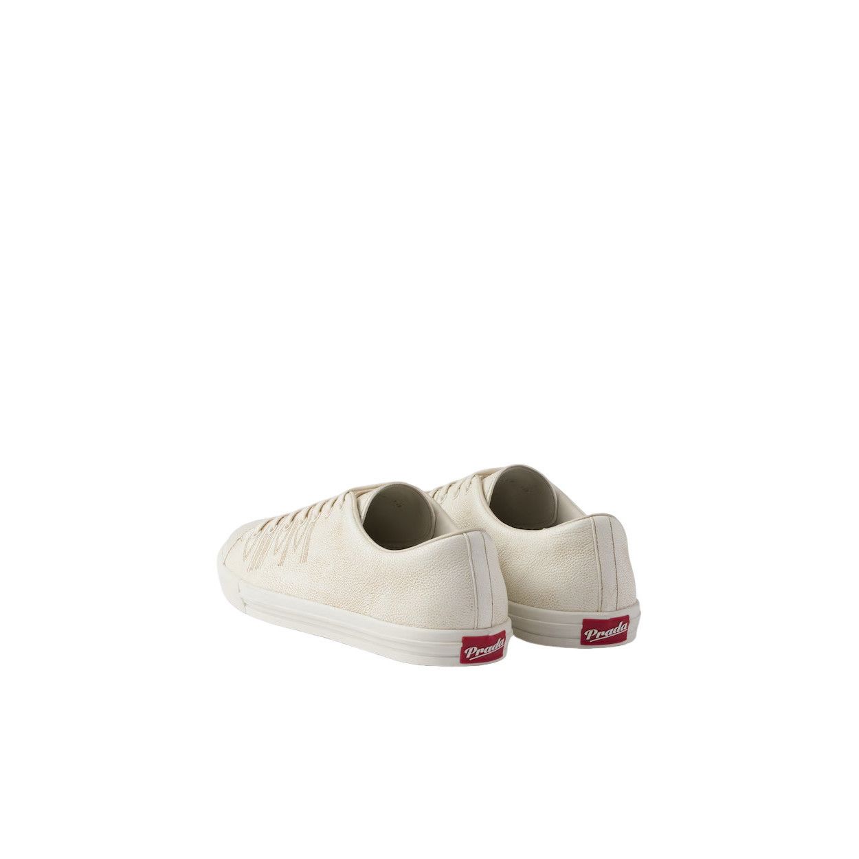 Prada PRADA $1100 Aged Effect Chalk White Sneakers New And Authent Size US 8 / EU 41 - 4 Thumbnail