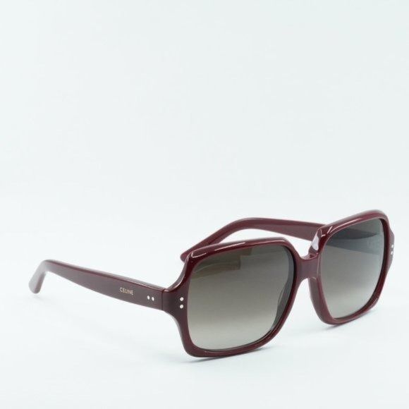 Celine NEW CELINE CL40074I 69F BURGUNDY BROWN GRADIENT SUNGLASSES Size ONE SIZE - 9 Thumbnail