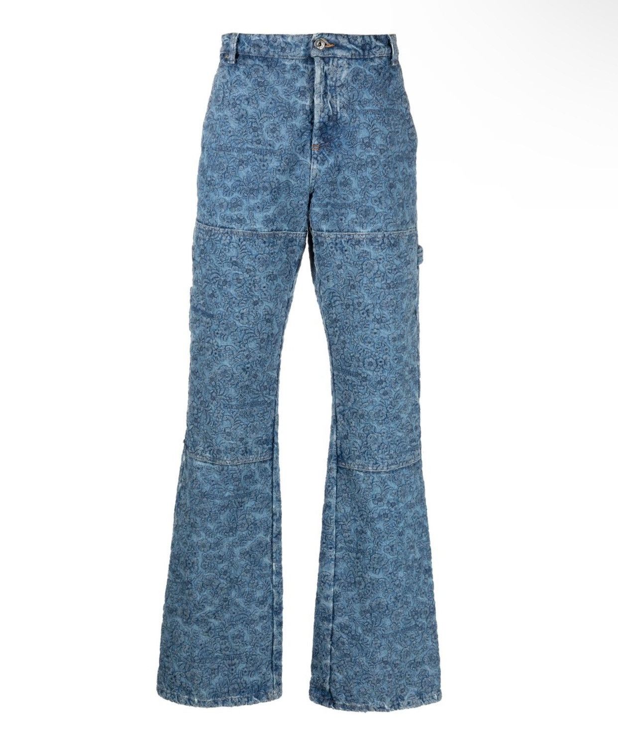 Off-White Off-White Floral Embroidery Carpenter Jeans Size US 32 / EU 48 - 1 Thumbnail