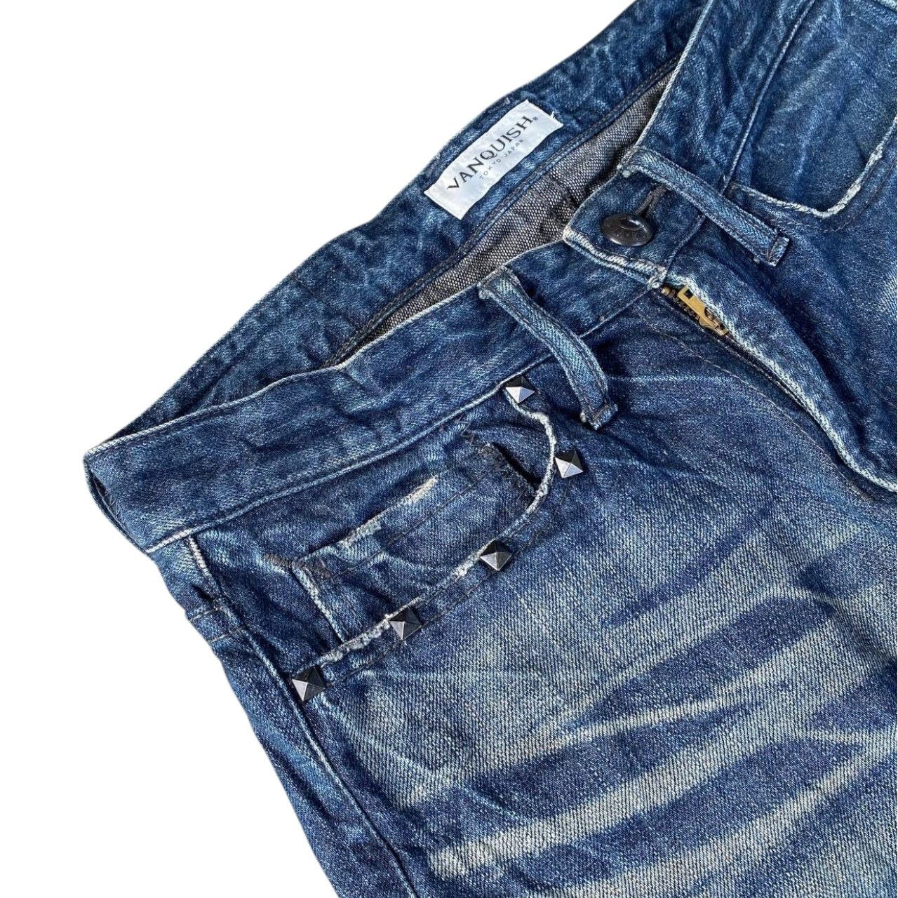 Ryoko Rain RYO ISHIKAWA BY VANQUISH TOKYO JAPAN DISTRESSED BLUEWASH Size US 28 / EU 44 - 11 Thumbnail