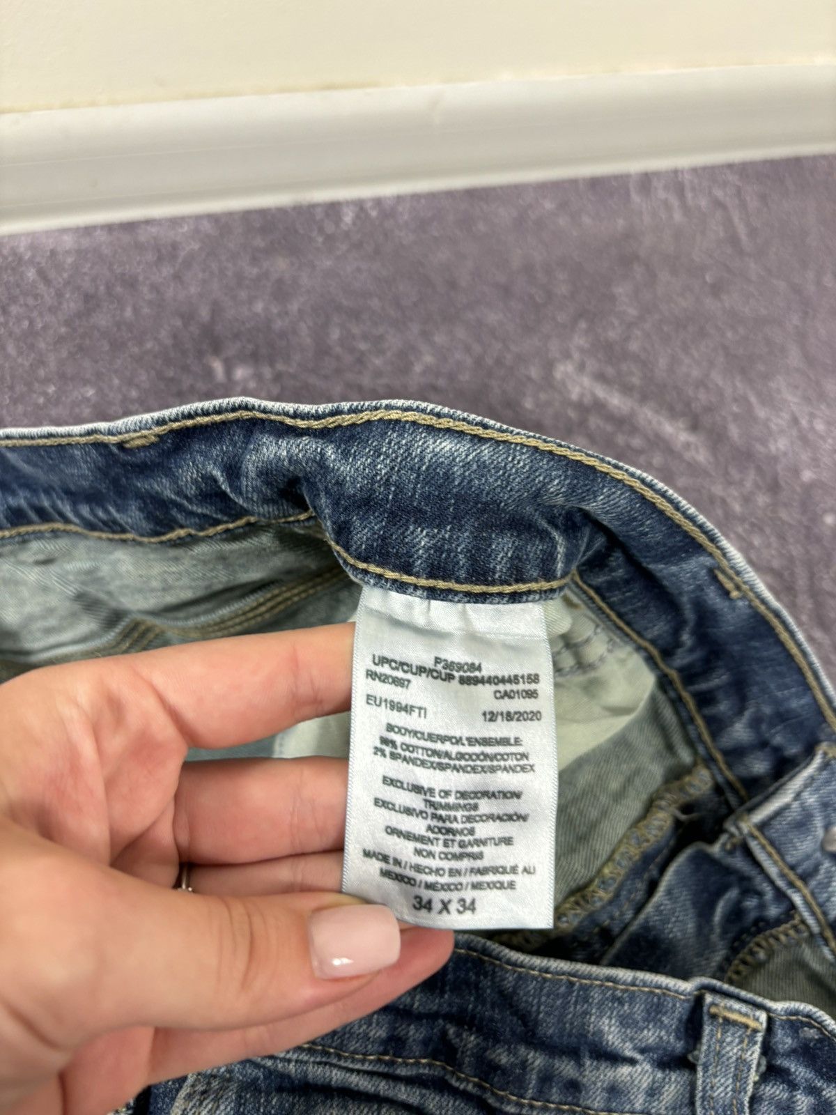 Dickies Vintage Dickies Y2K Distressed Faded Work Denim Baggy Jeans Size US 34 / EU 50 - 14 Thumbnail