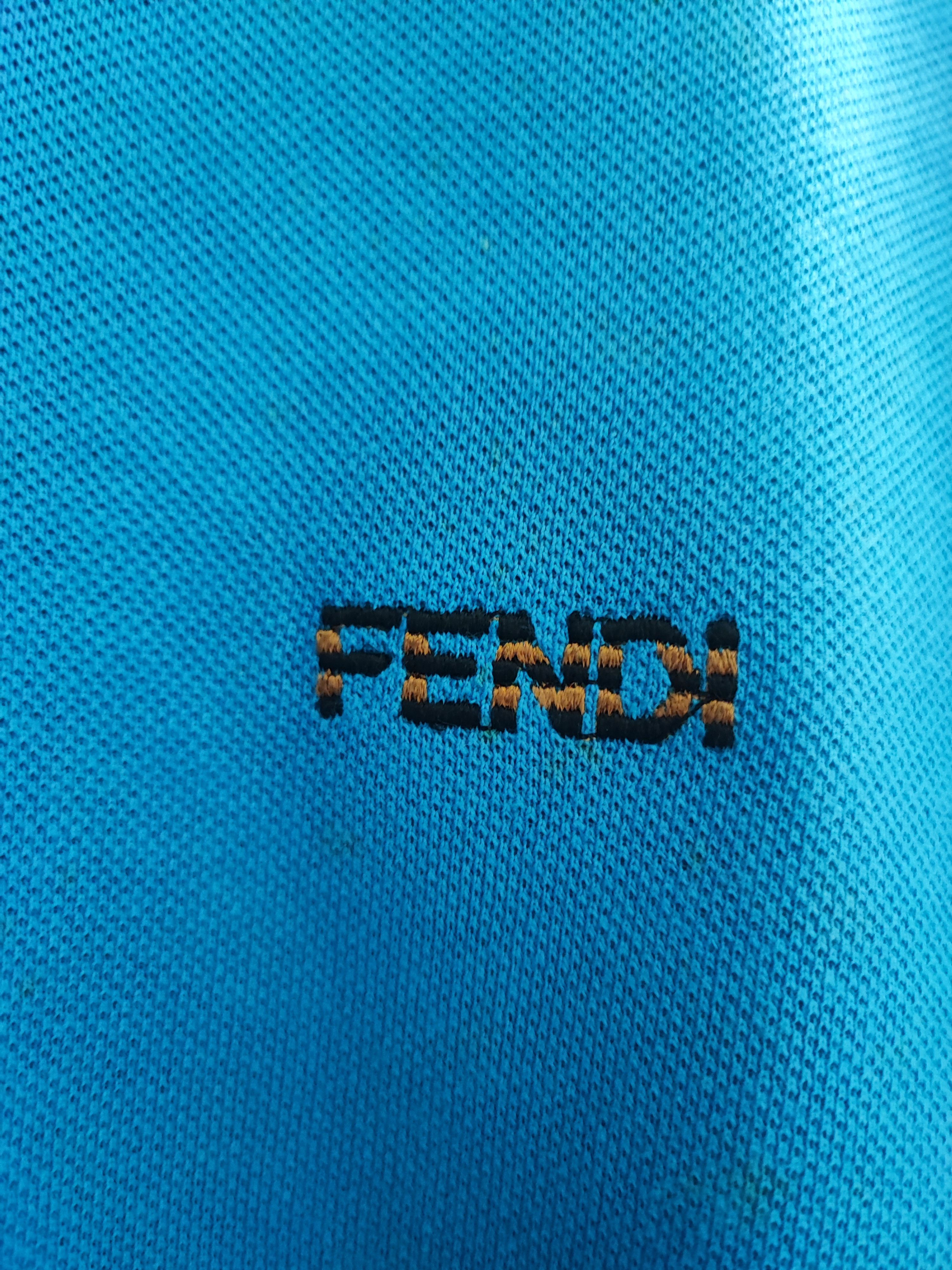 Designer × Fendi Vintage Fendi Embroidered Polo Shirt Size US L / EU 52-54 / 3 - 3 Thumbnail