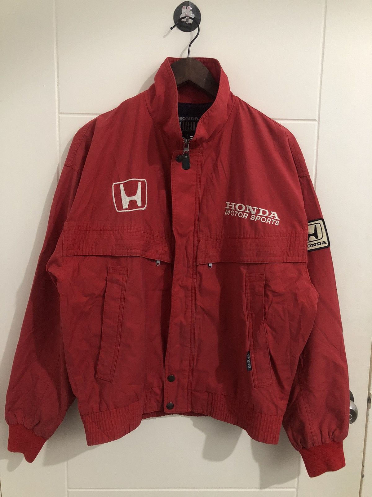 Honda × Vintage 90s Honda Motorsport Racing Bomber Size US L / EU 52-54 / 3 - 1 Thumbnail