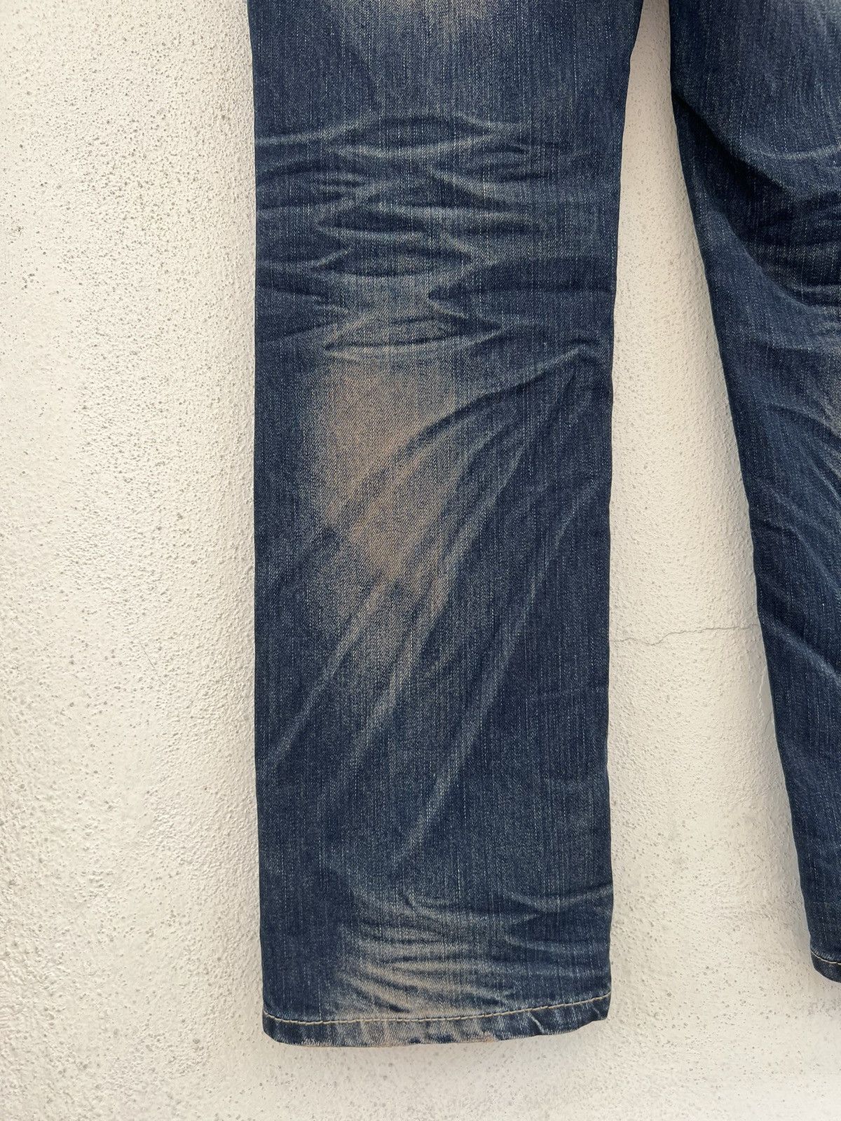 Vintage Lolita Owl Rusty Blue Denim Distressed Jeans Size US 29 - 17 Thumbnail