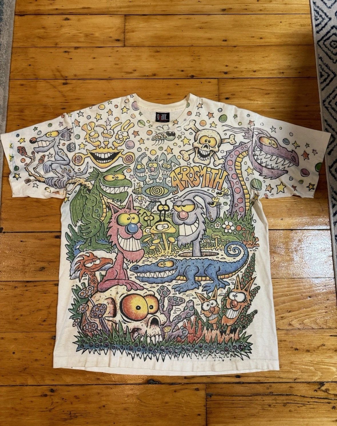 Giant Vintage 90's Aerosmith By Joey Mars XL T-shirt Giant Tag Size US XL / EU 56 / 4 - 1 Thumbnail