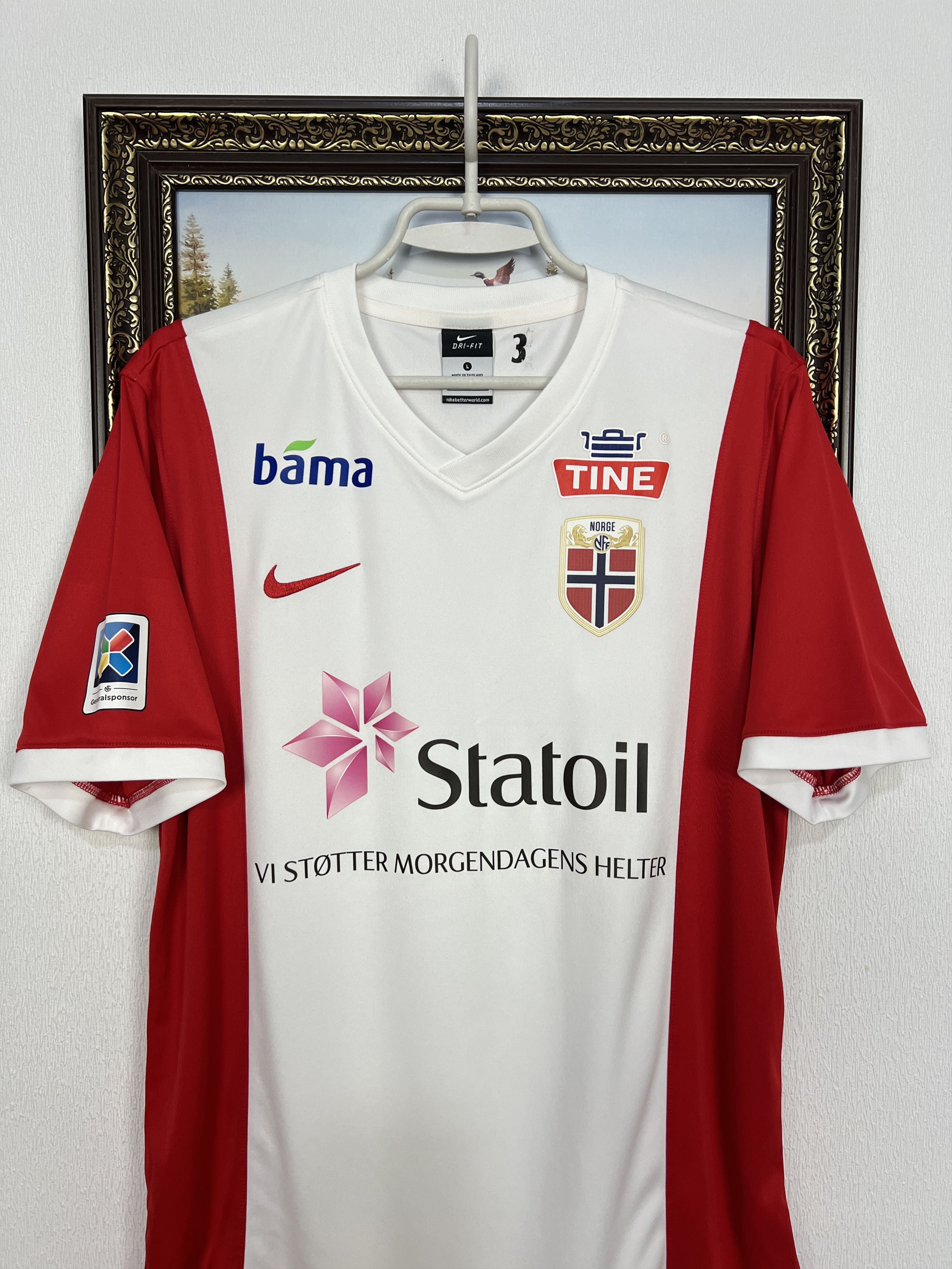 Nike Nike Norway Pre Match Player Issue Football Shirt Soccer Size US L / EU 52-54 / 3 - 2 Thumbnail