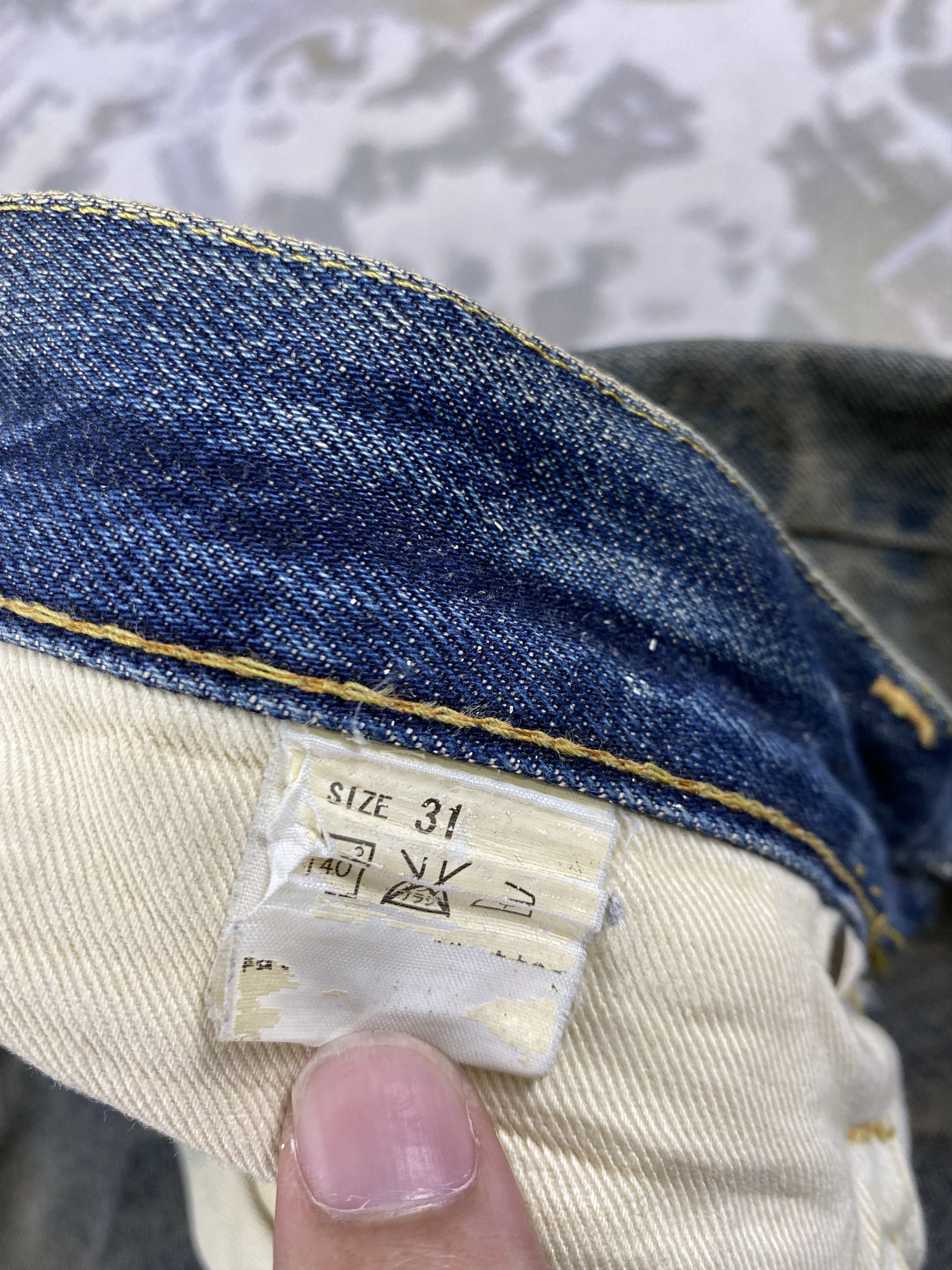 If Six Was Nine Vintage Redline Studio D'Artisan Jeans 31x27 Denim- JN3927 Size US 31 - 9 Thumbnail