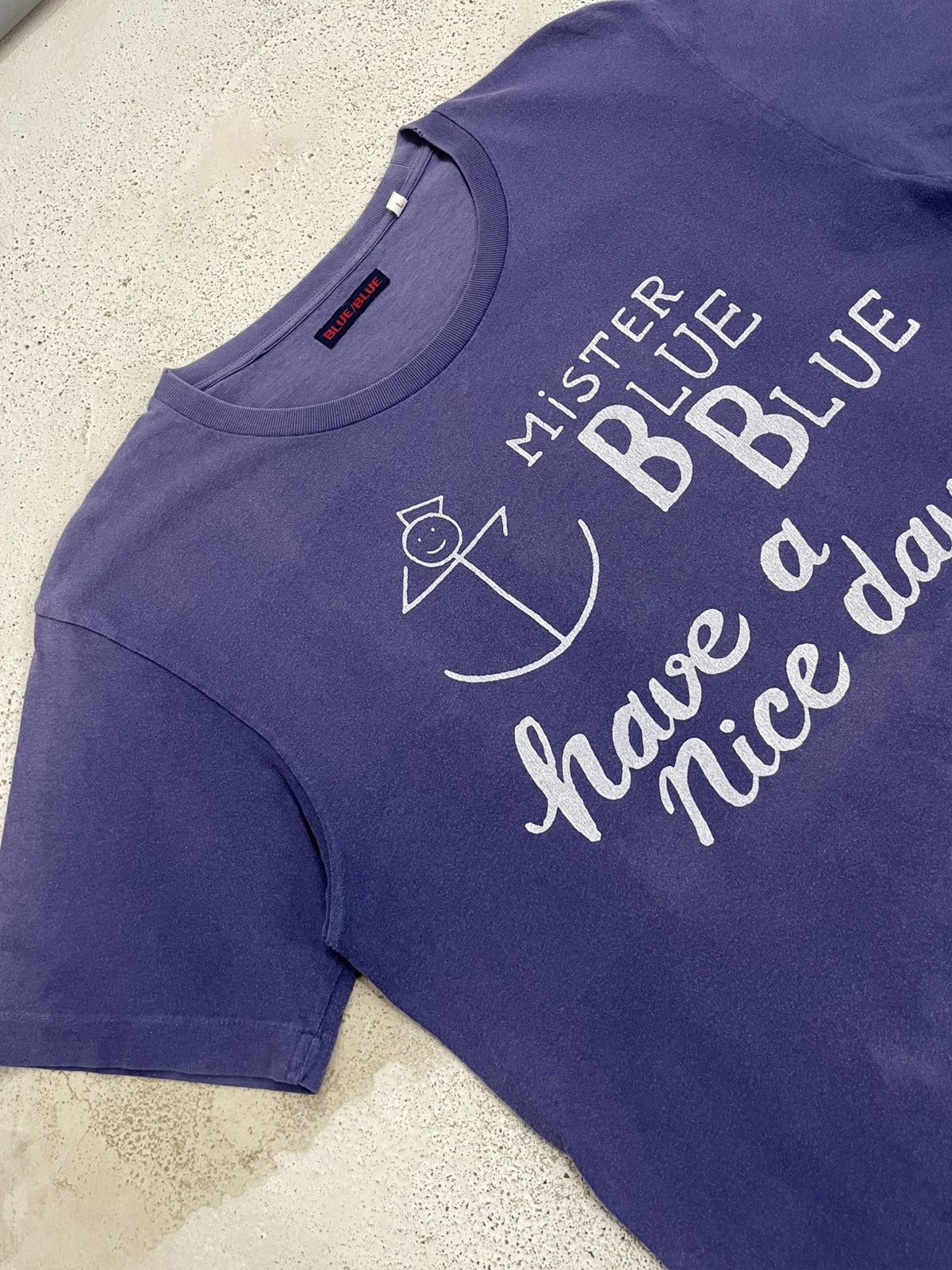 Blue Blue Japan × Japan Blue × Japanese Brand Vintage Mr Blue Blue Japan Have A Nice Day Faded Size US L / EU 52-54 / 3 - 6 Thumbnail