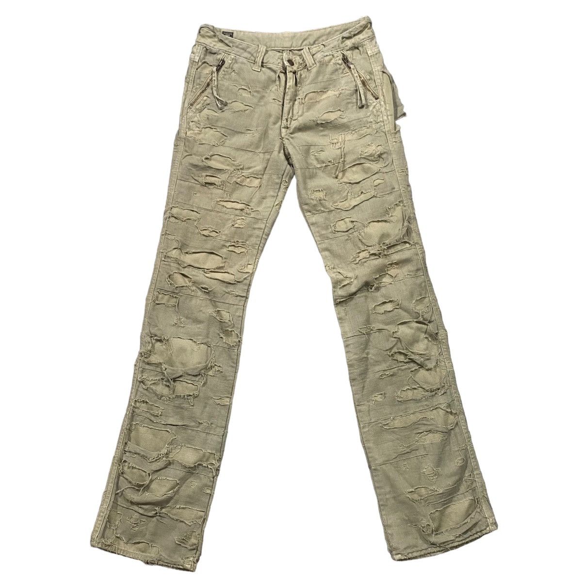 If Six Was Nine × Le Grande Bleu (L.G.B.) × PPFM Vintage Bartack Distressed Pants S Size Size US 28 / EU 44 - 1 Thumbnail