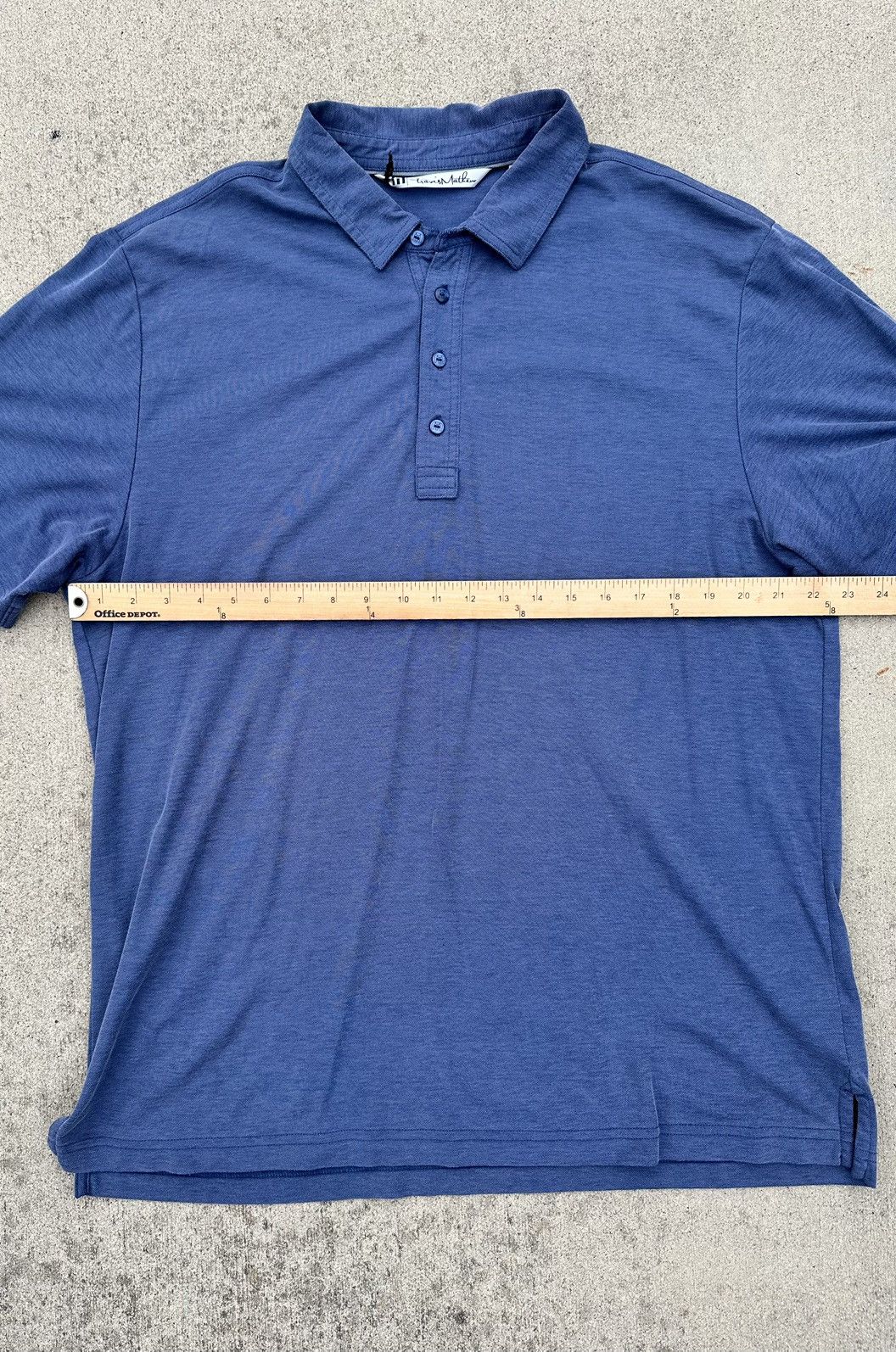 TravisMathew Travis Mathew Golf Polo Men Size Xl Blue Pima Perfomance Size US XL / EU 56 / 4 - 5 Thumbnail