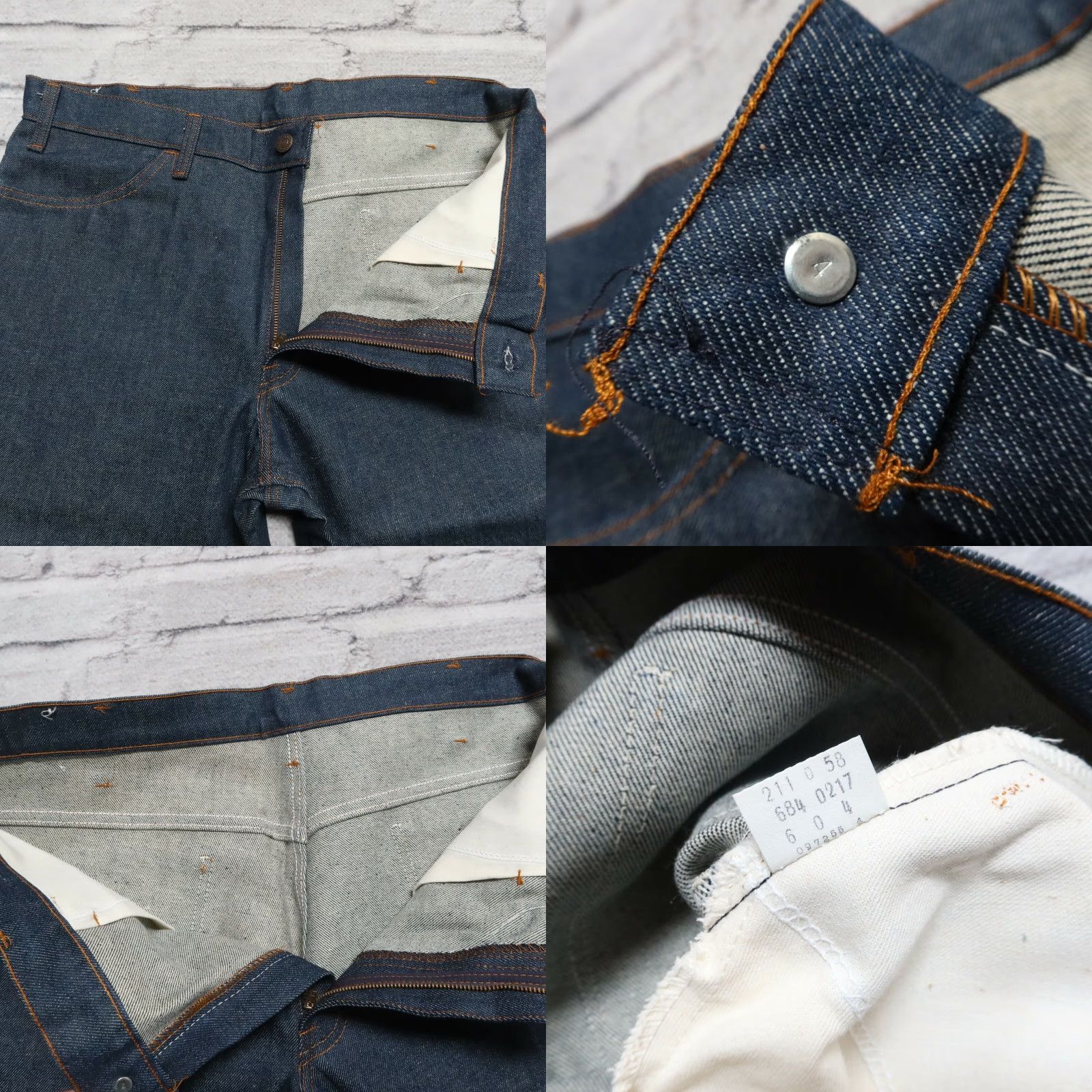 Levi's VINTAGE Levi's 684 Jeans Denim 38 Adult Men Big Bell Bottoms USA Orange Tab 70s Raw 14" leg opening 33" inseam Size US 38 / EU 54 - 8 Thumbnail