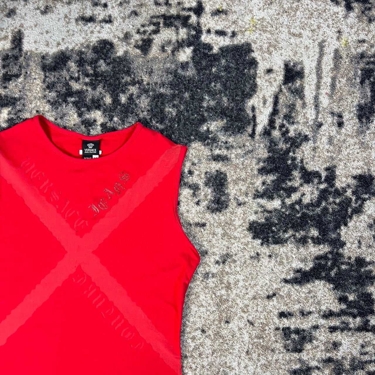 Versace Jeans Couture Versace Jeans Couture Big Logo Luxury Y2K Tank Top Size M / US 6-8 / IT 42-44 - 2 Thumbnail