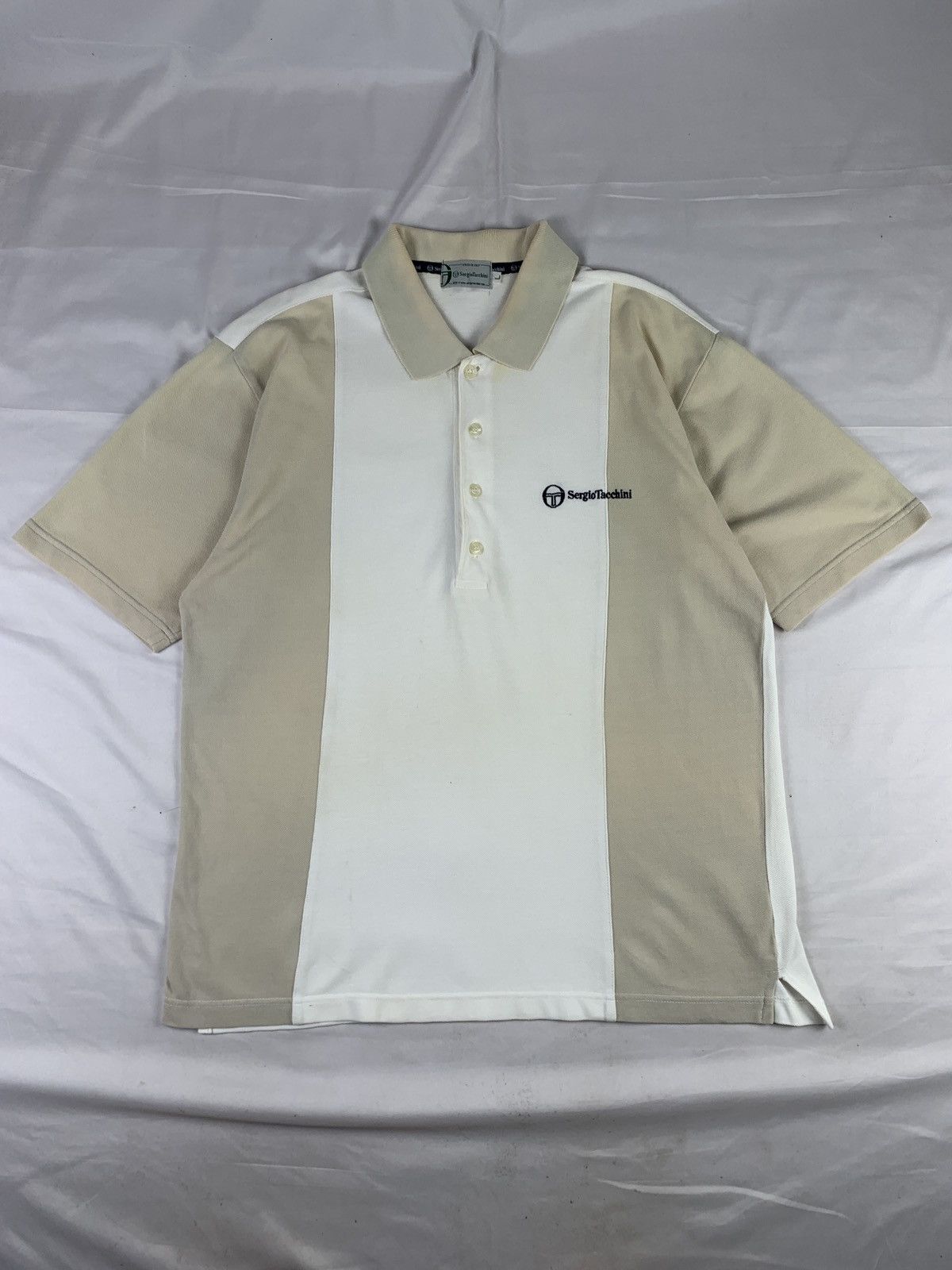Sergio Tacchini 2000s Sergio Tacchini Italy Colorblok Embroidered Logo Polo Size US L / EU 52-54 / 3 - 1 Thumbnail