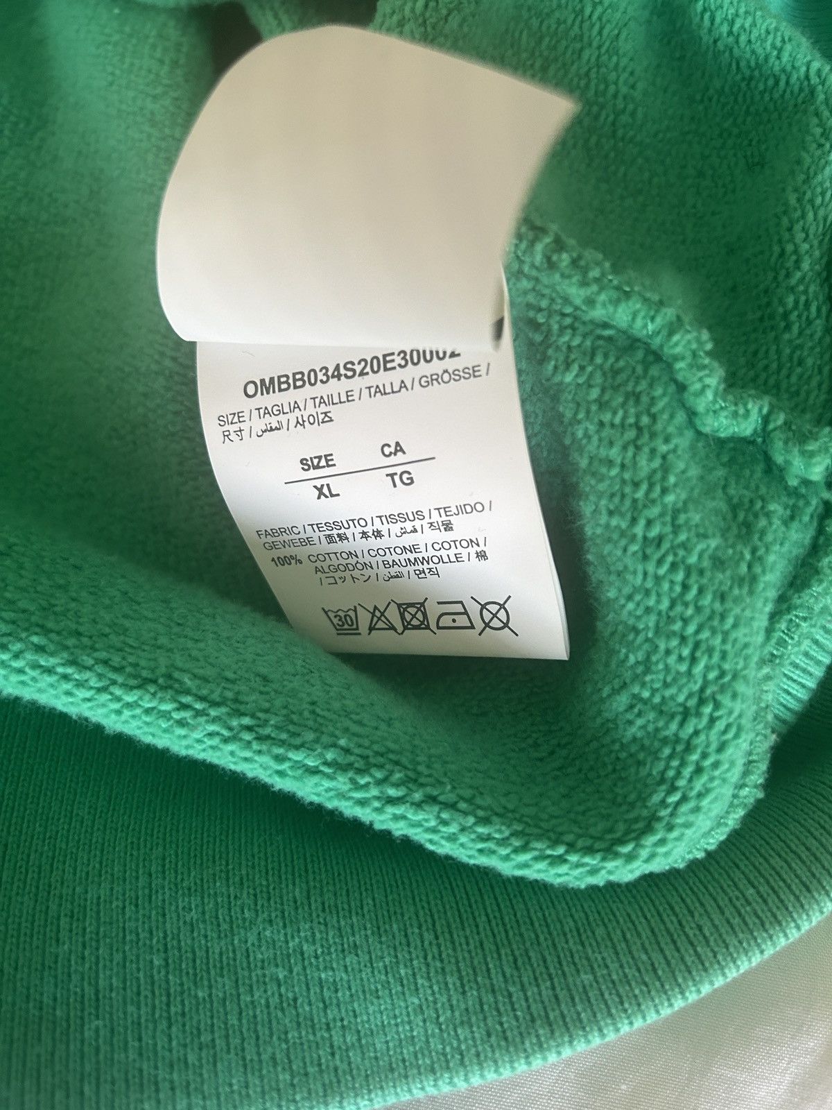Off-White off-white fences arrows hoodie Virgil Abloh OW SS20 green Size US XL / EU 56 / 4 - 5 Thumbnail